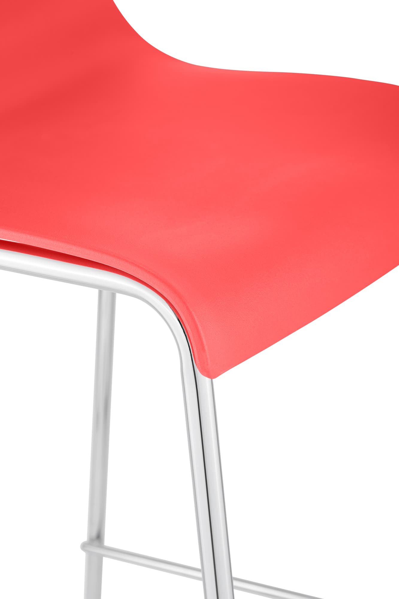Set di 2 sgabelli da bar Hover in plastica con base a 4 gambe