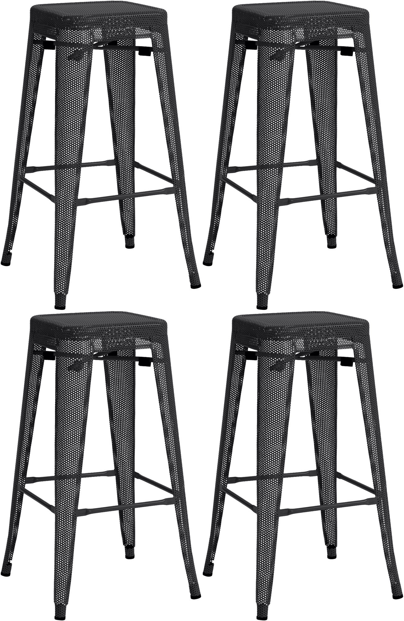 Set di 4 sgabelli da bar Fletcher