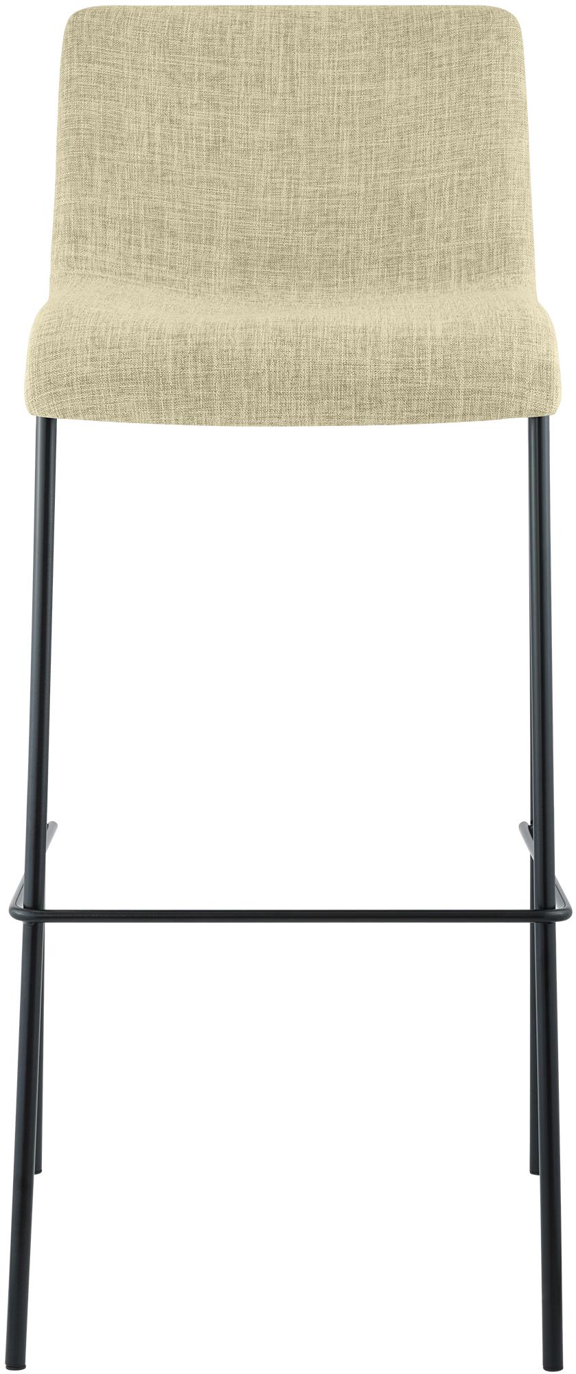 Set da 2 sgabelli da bar Hover in tessuto con base a 4 gambe