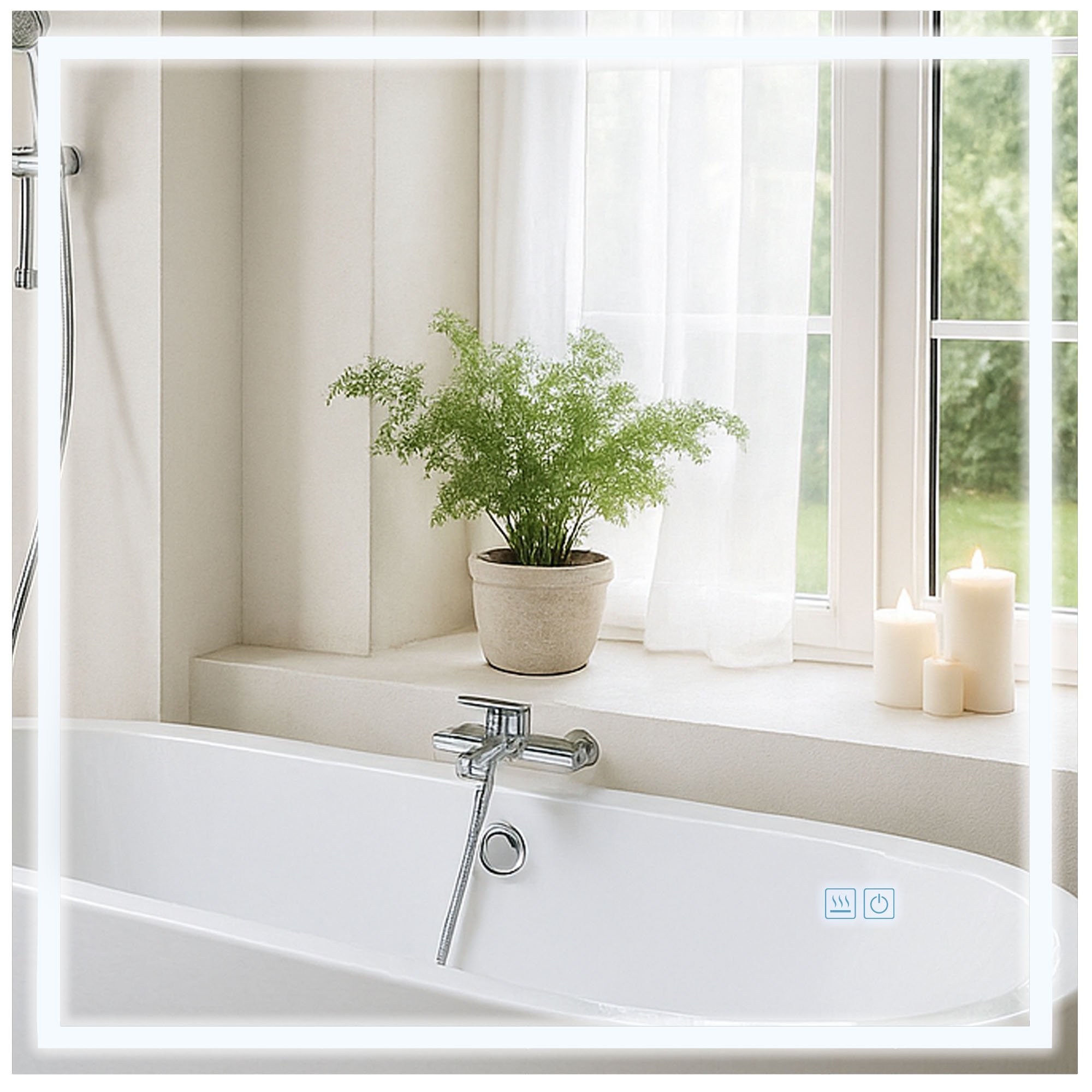 Specchio da bagno Jaffrey con Bluetooth