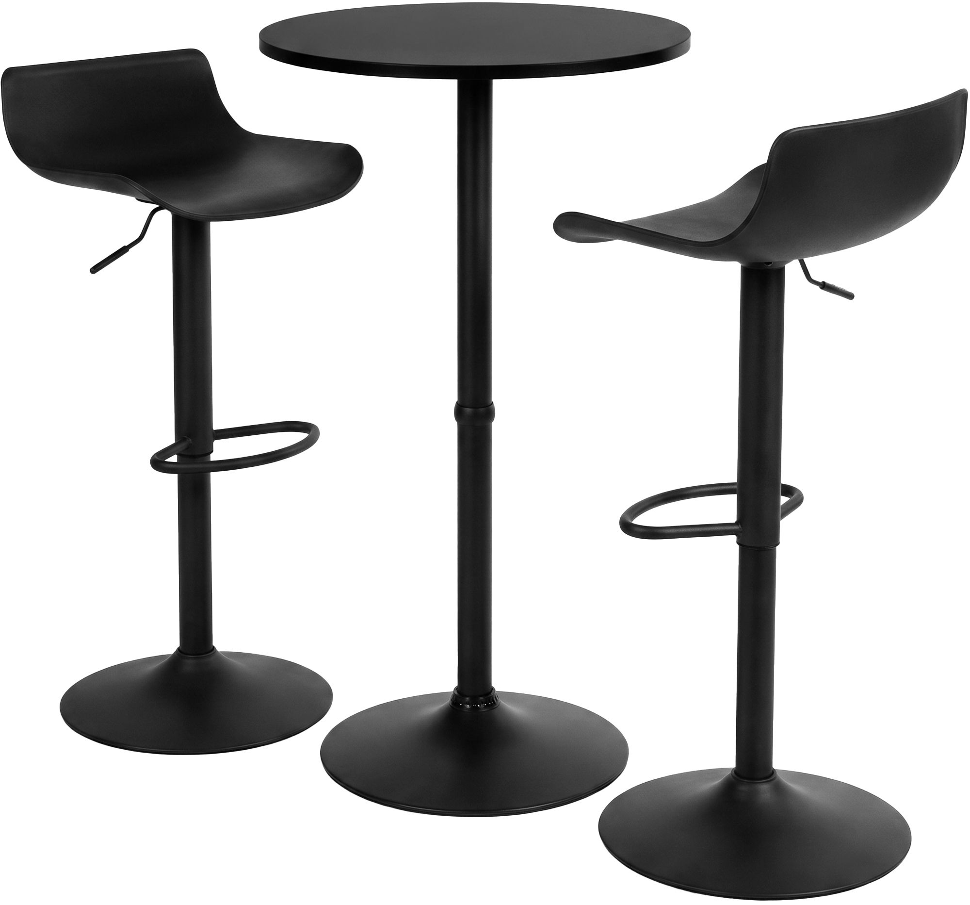 Set tavolo da bar Fernie con 2 sgabelli