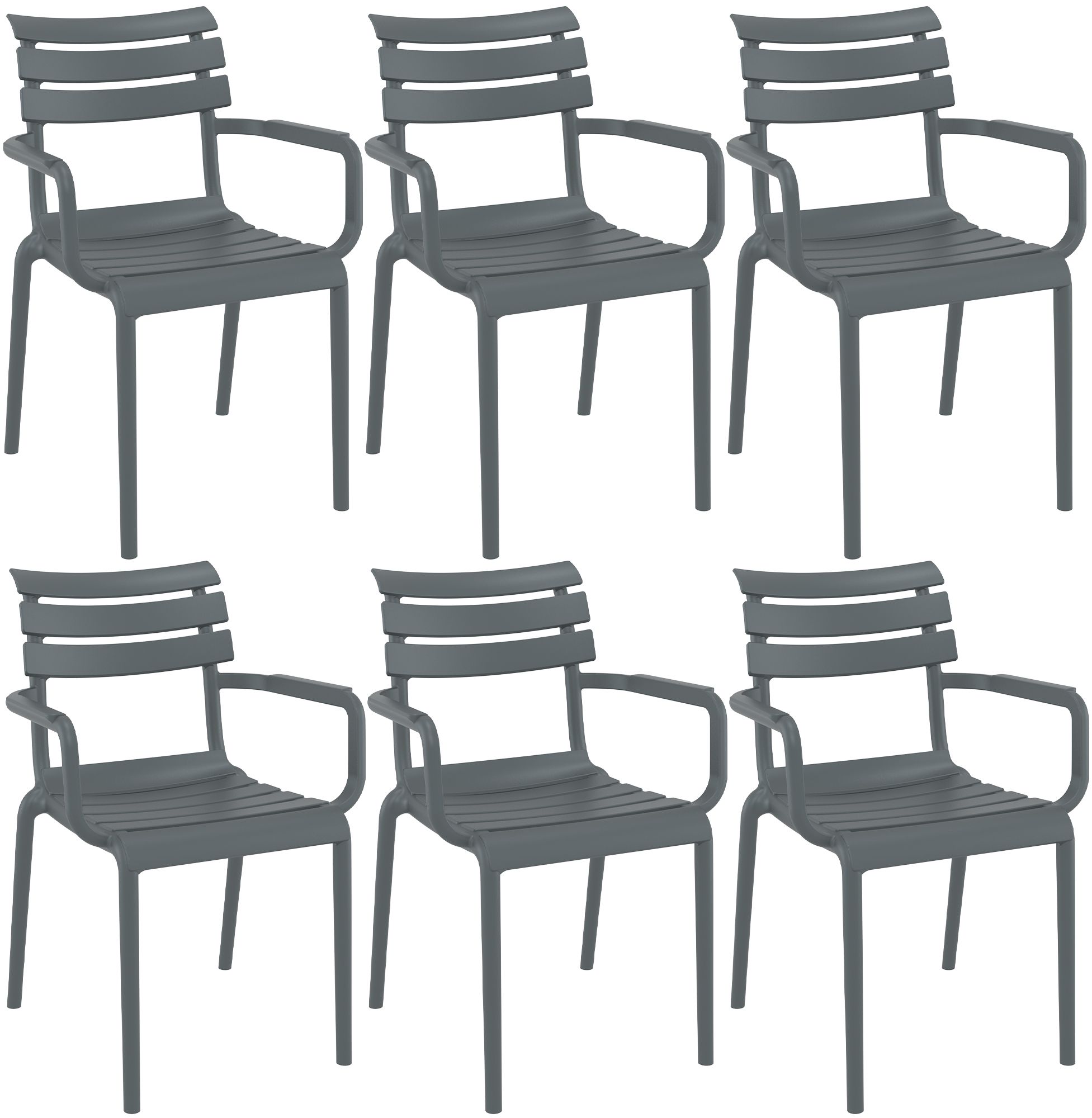 Set da 6 sedie da giardino Paris