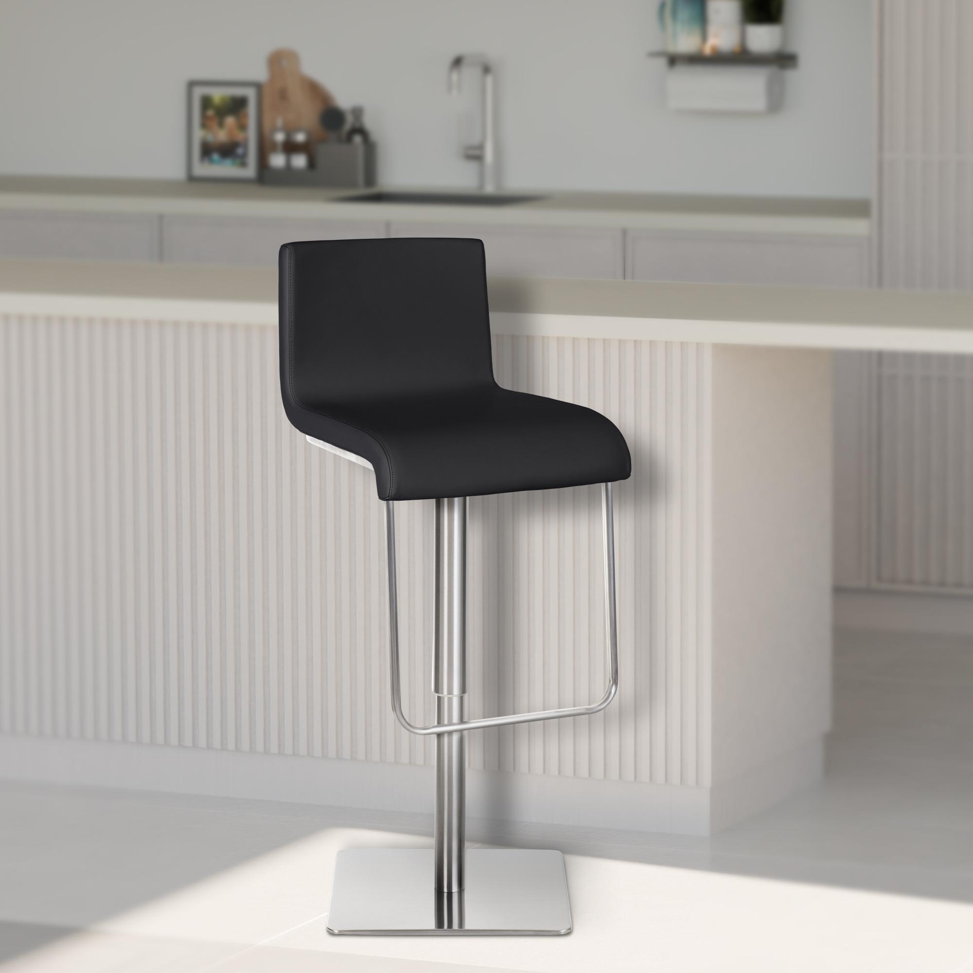 Set di 2 sgabelli da bar Limon rivestimento in similpelle