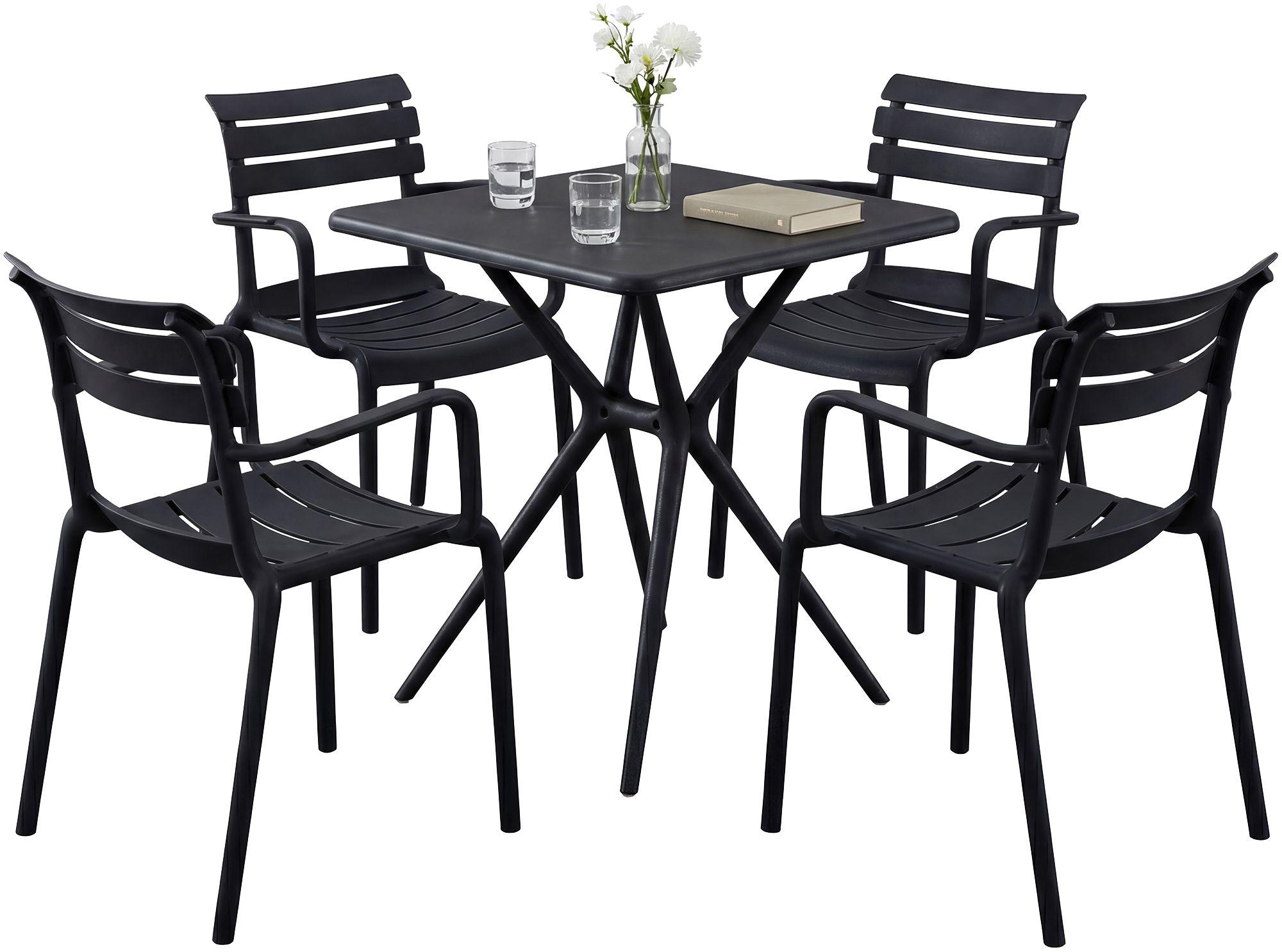 Set Arredo Giardino Avena con 4 Sedie
