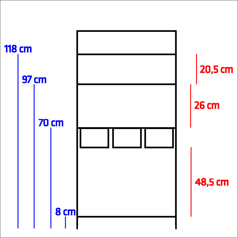 Scaffale Porta Piante extra-large Shine