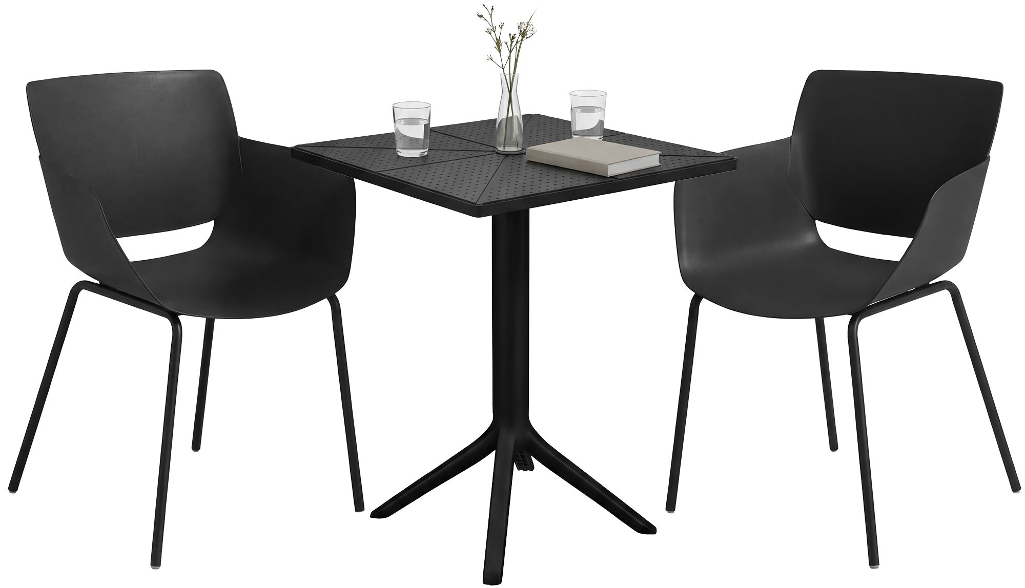 Set da giardino Norva con 2 sedie