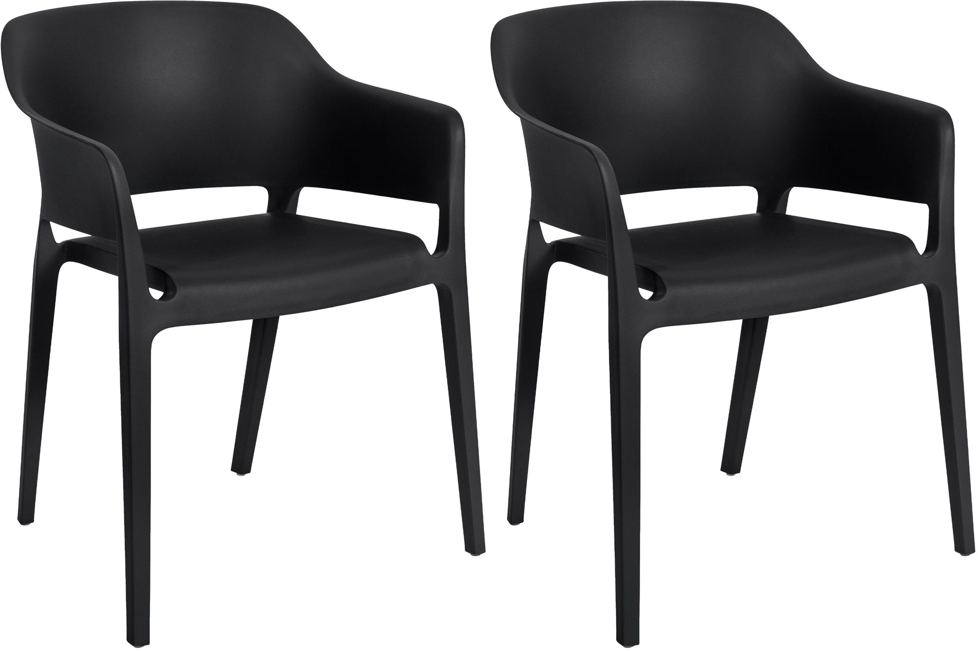 Set di 2 sedie impilabili Puebla