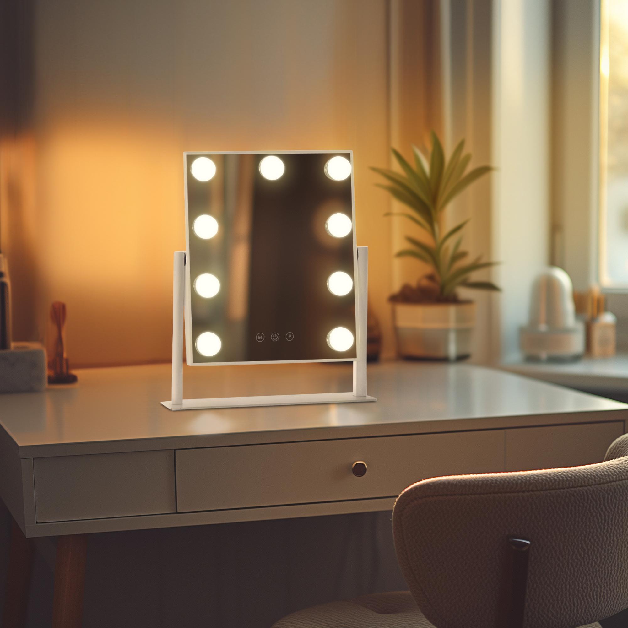 Specchio per trucco con luci Majuro