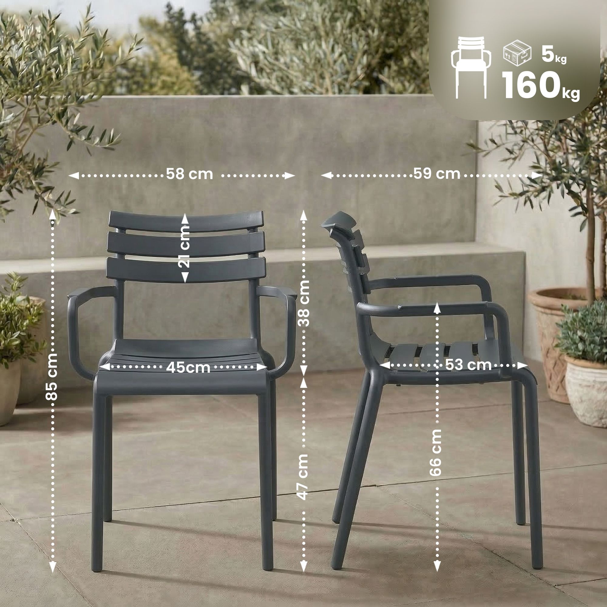 Sedia da giardino Paris