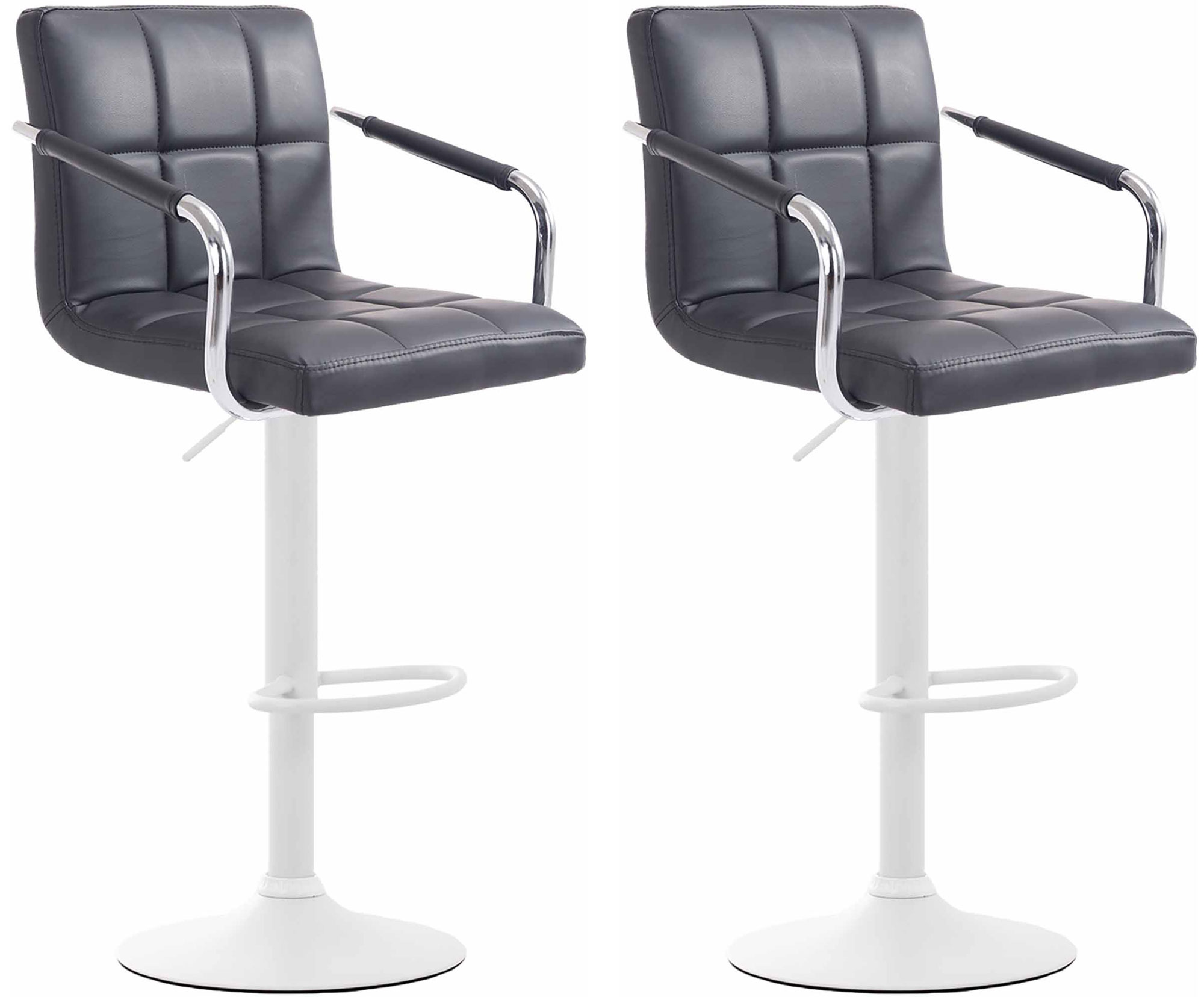 Set 2 sgabelli design Lucy V2 in similpelle