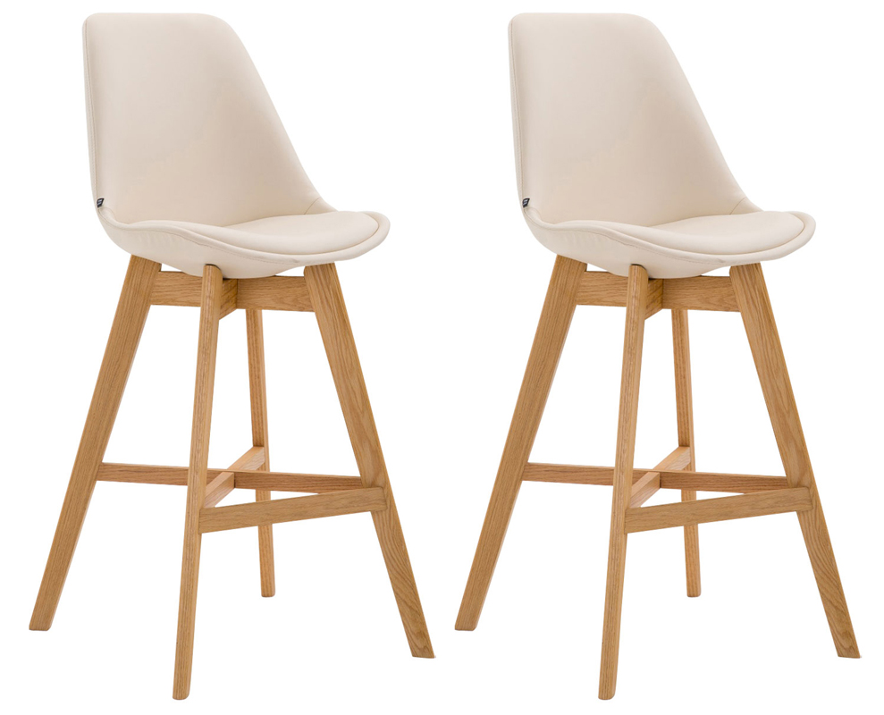 Set 2 sgabelli Cannes in similpelle