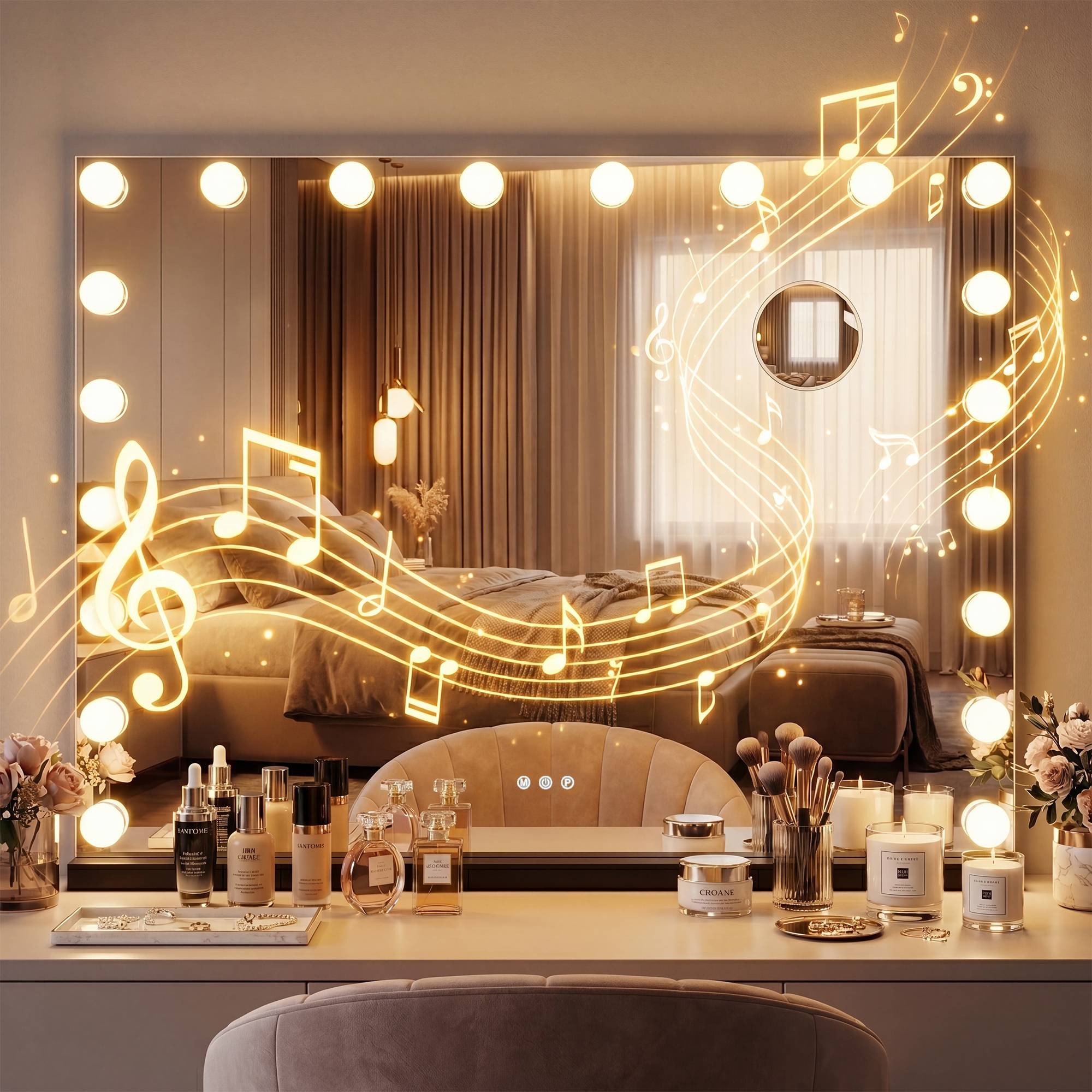 Specchio Trucco Norlina con Bluetooth
