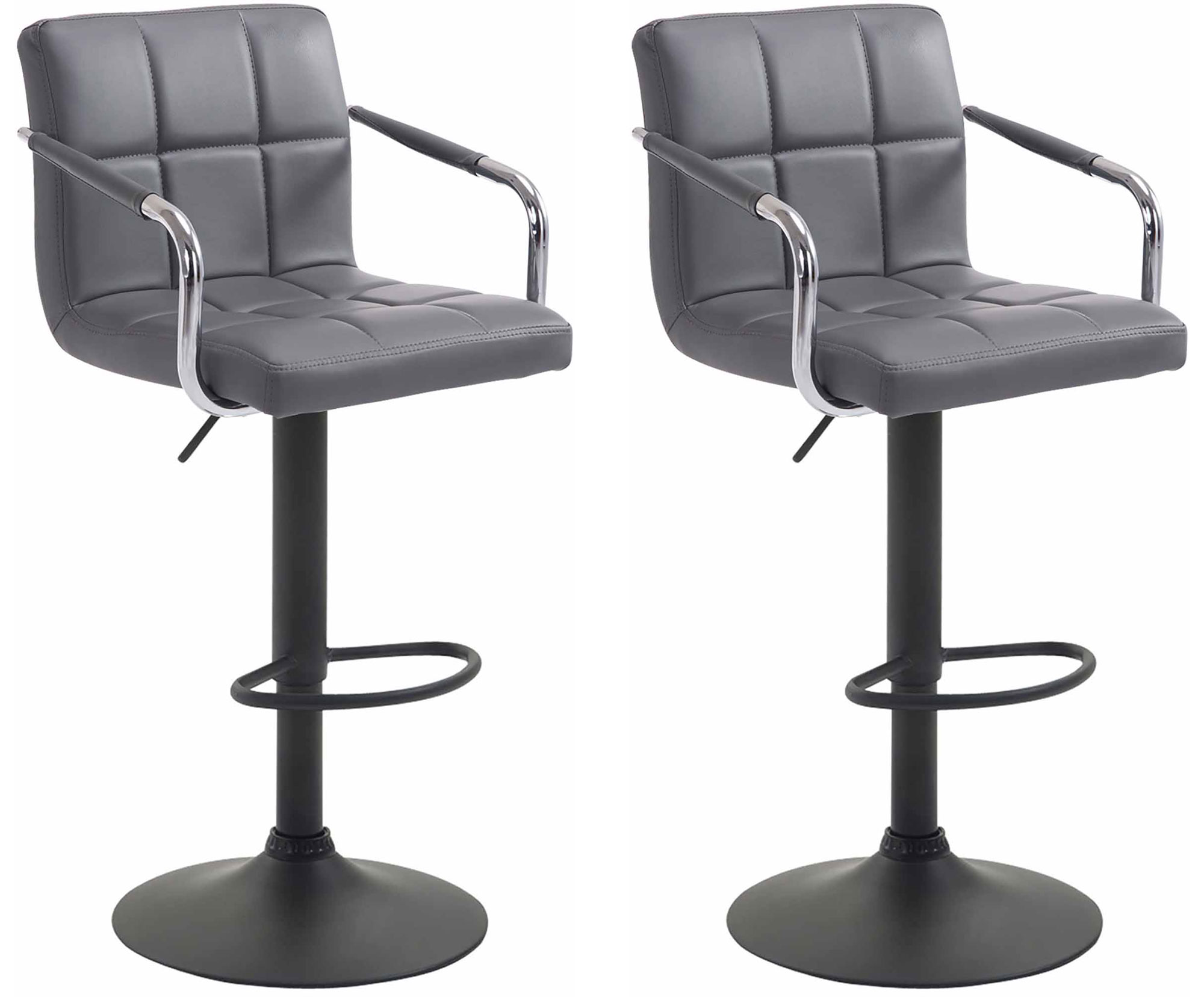 Set 2 sgabelli design Lucy V2 in similpelle