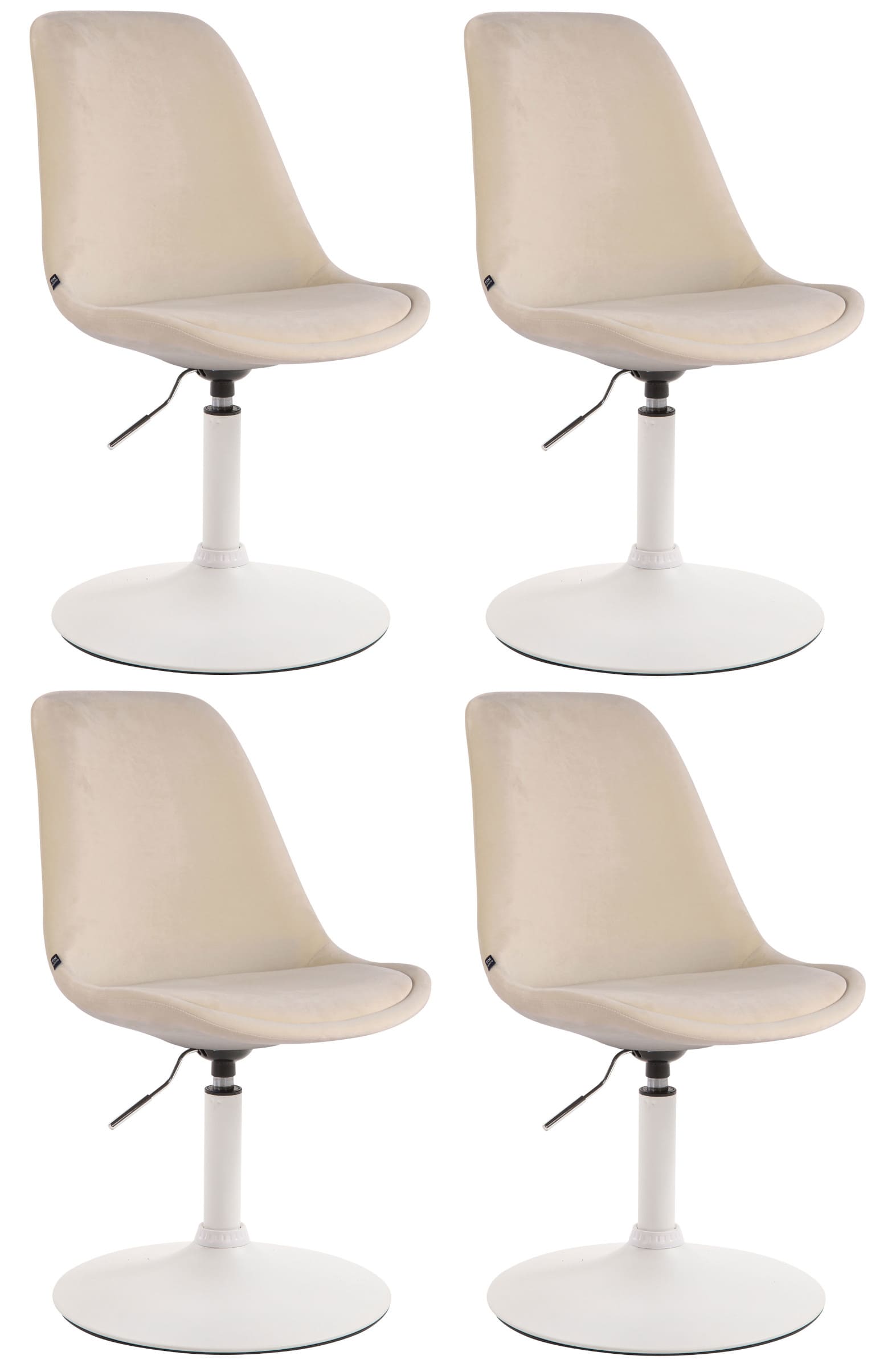 Set di 4 sedie da pranzo Maverick Velvet