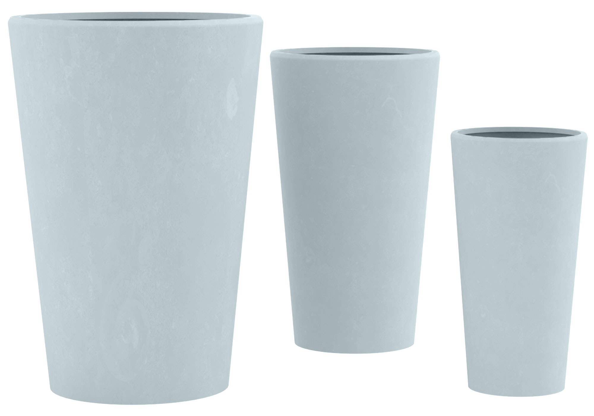 Set di 3 fioriere rotonde 3