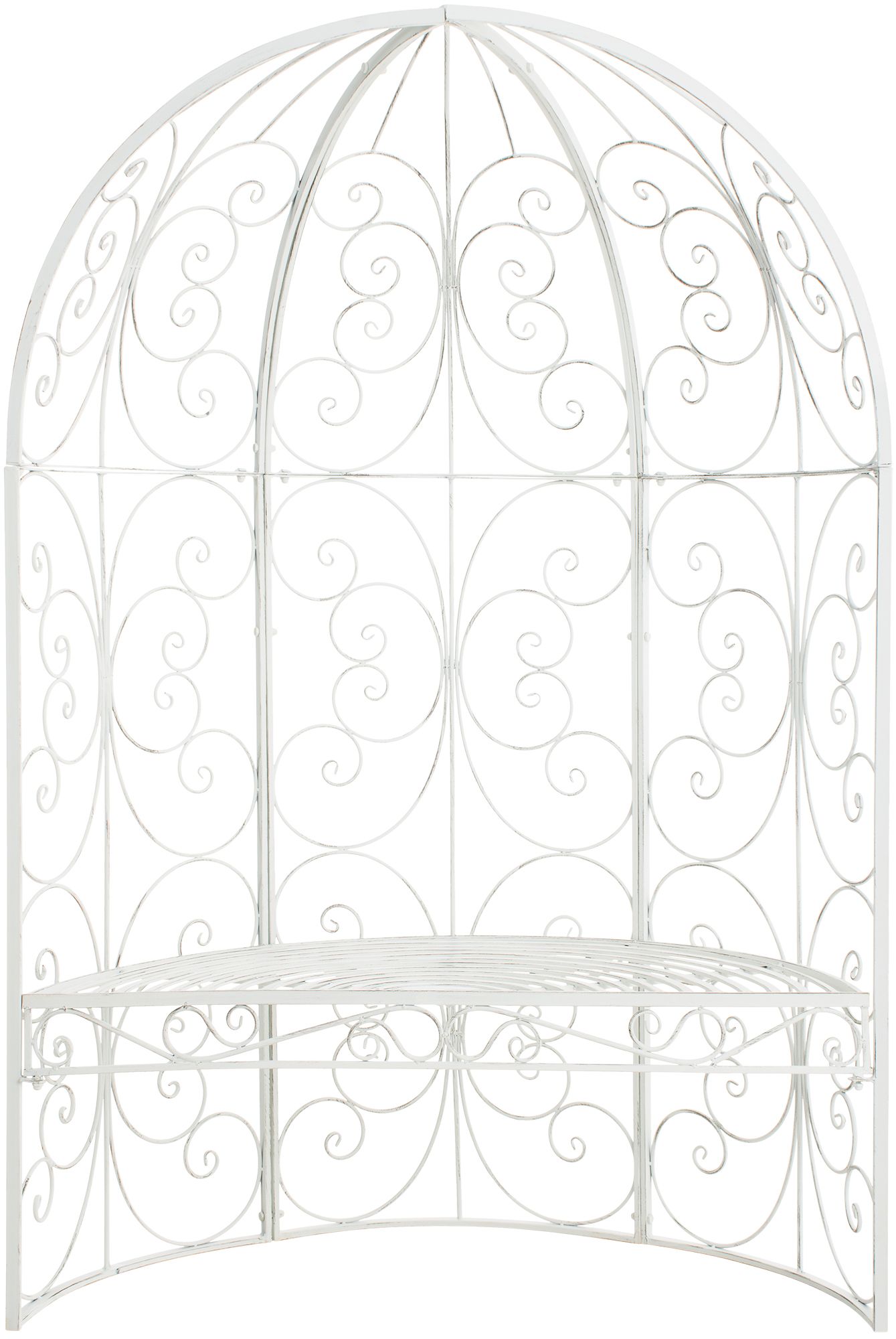 Gazebo semicircolare Rosie con panca