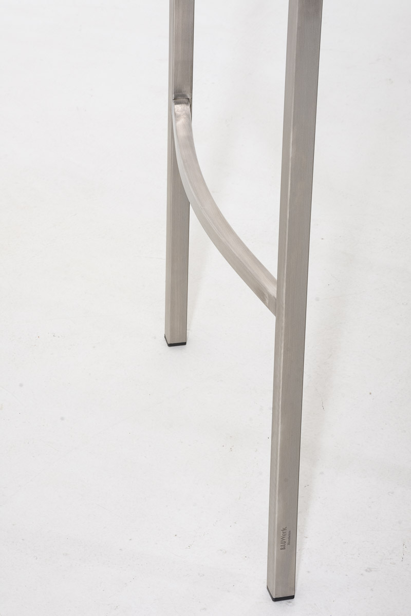 Sgabello da bar Damaso in similpelle con struttura a 4 gambe