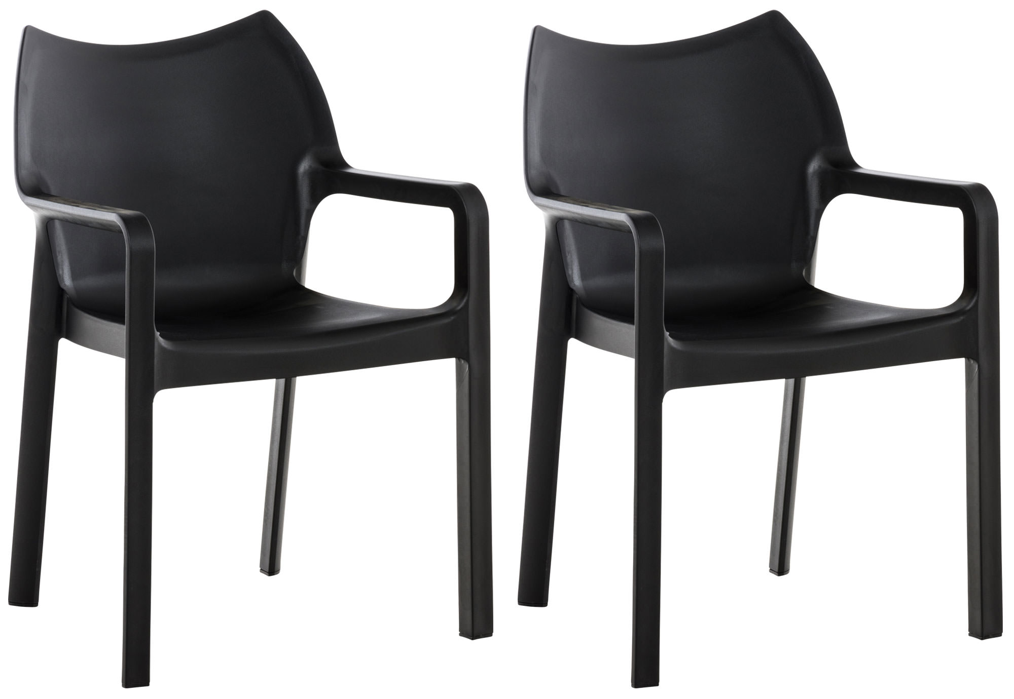 Set di 2 sedie impilabili Diva