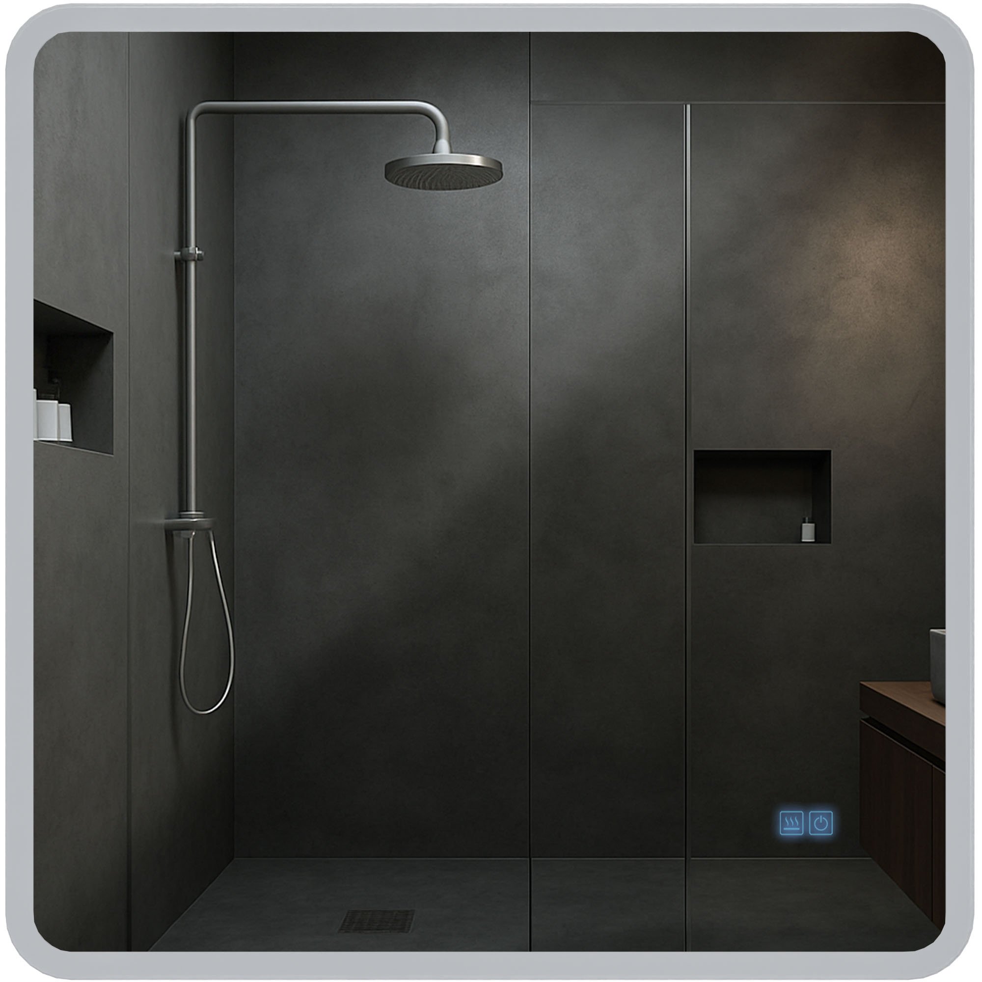 Specchio da bagno Jericho con Bluetooth