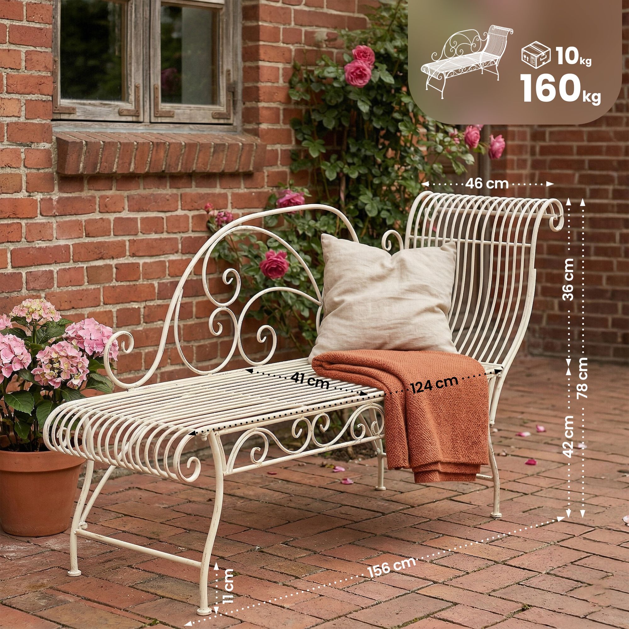 Panca da giardino Karma - design elegante e comfort per il tuo spazio esterno