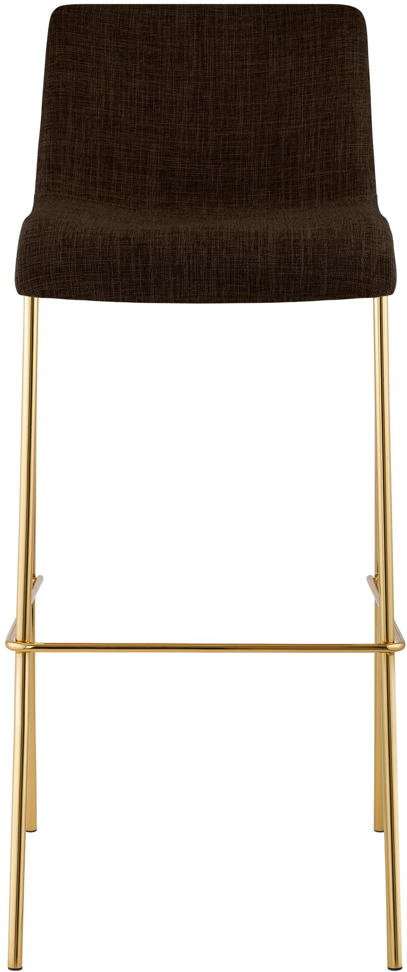 Sgabello Bar Hover Tessuto Base a Quattro Gambe Effetto Oro