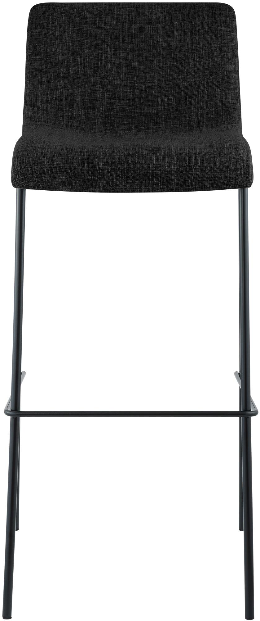 Sgabello da bar Hover in tessuto con base a quattro gambe