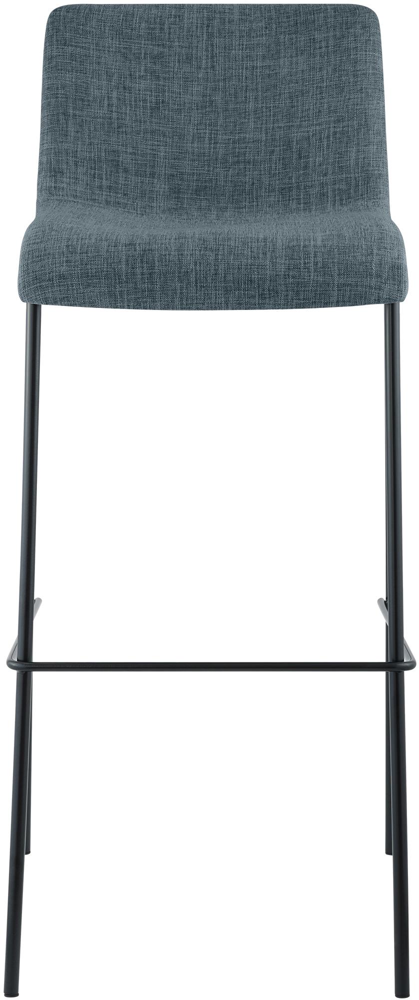 Sgabello da bar Hover in tessuto con base a quattro gambe