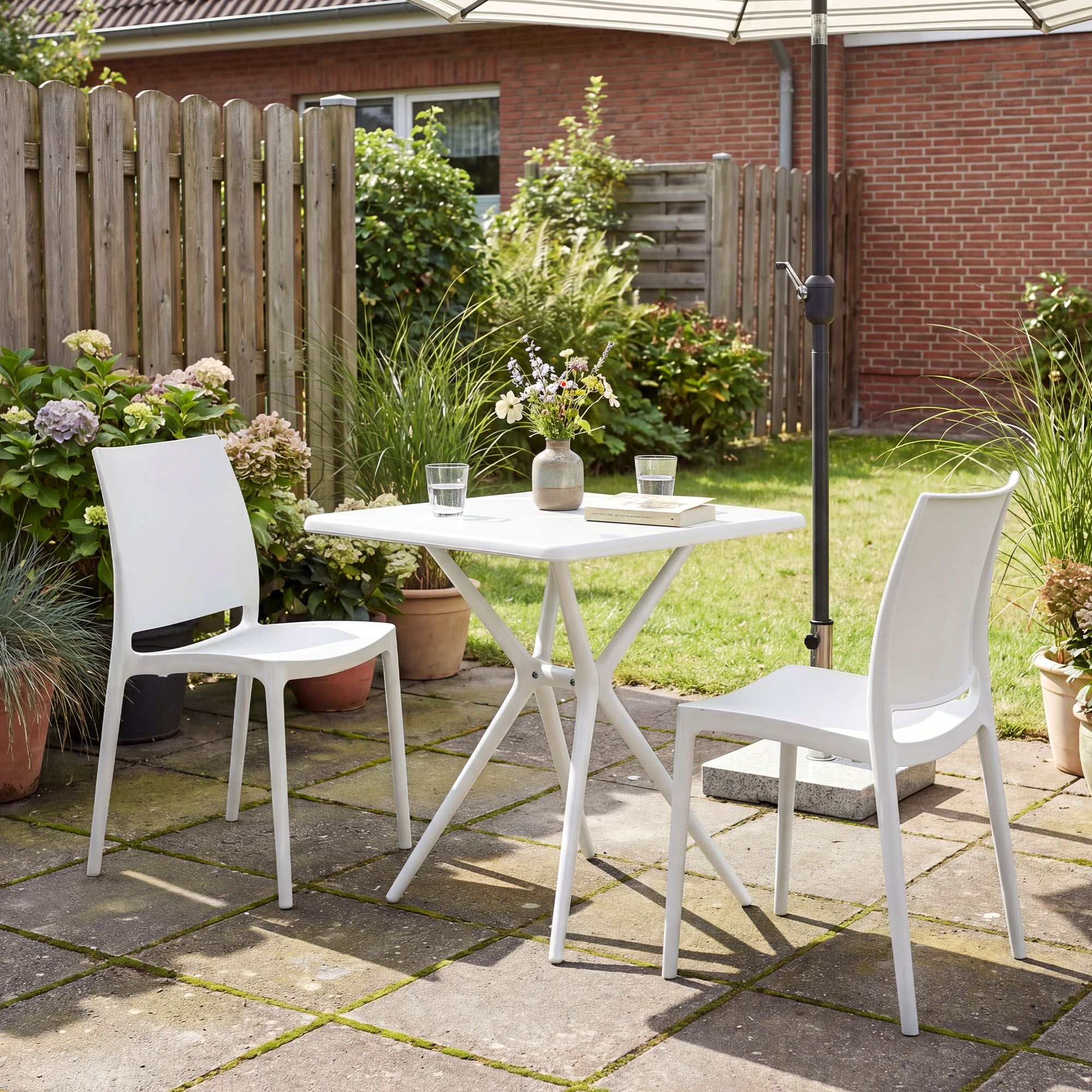Set da giardino Amino con 2 sedie