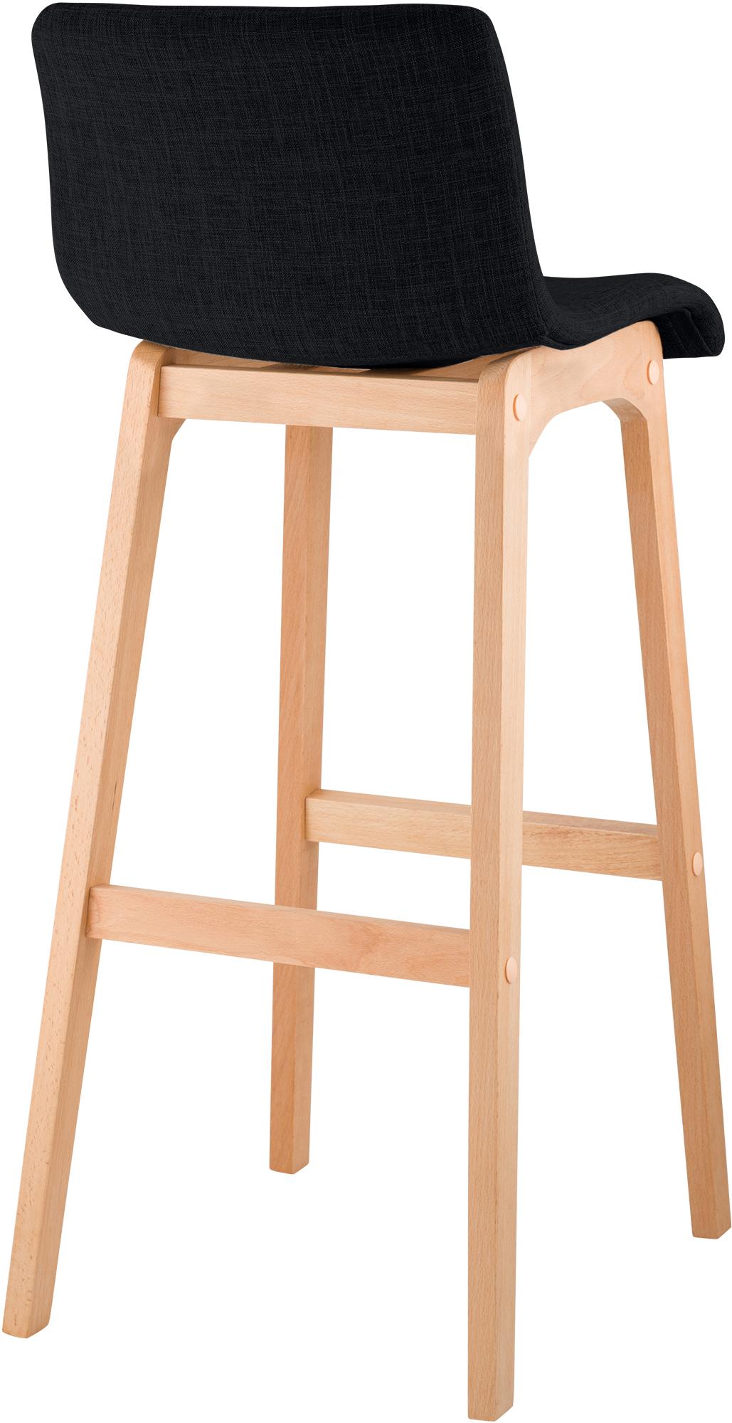 Sgabello da Bar Hover Tessuto Base a Quattro Gambe Natura