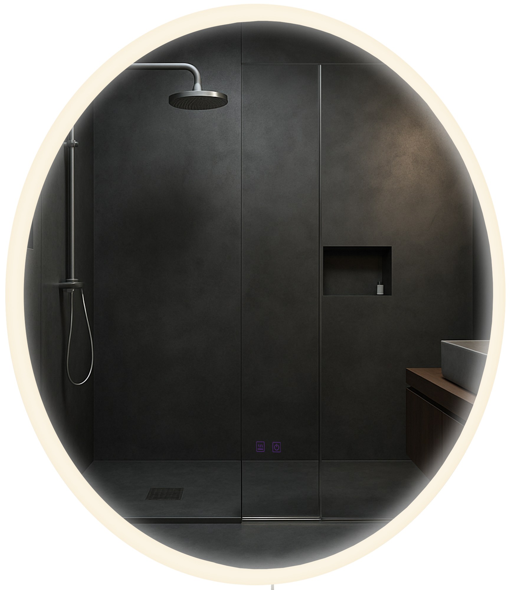 Specchio da bagno Laconia con Bluetooth