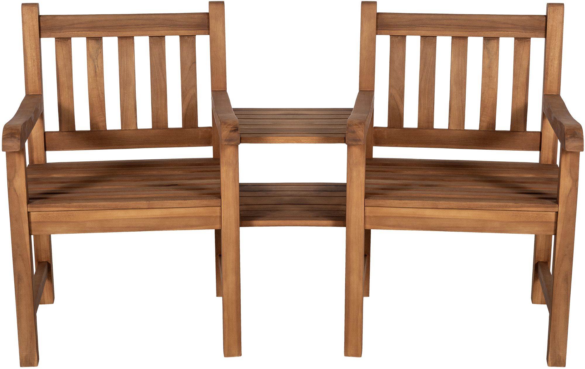 Panca in teak Briony con tavolino