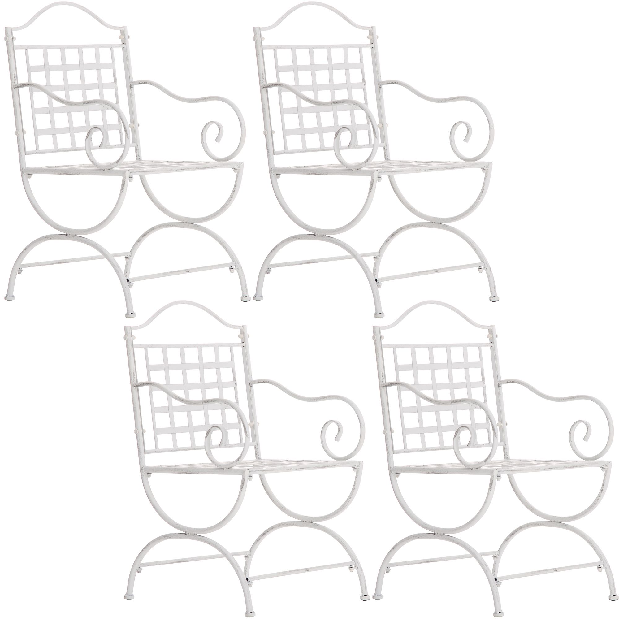 Set di 4 sedie da giardino Lotta