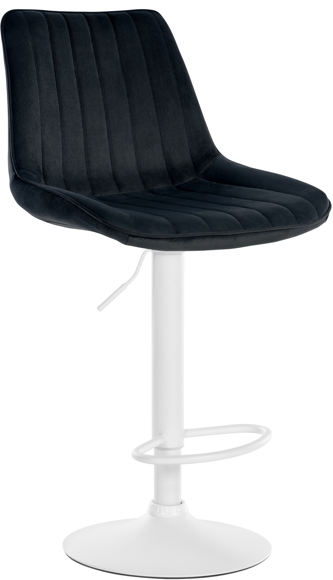 Sgabello da bar Toni velluto elegante, comodo e resistente, ideale per cucina o locale, design moderno per ogni ambiente