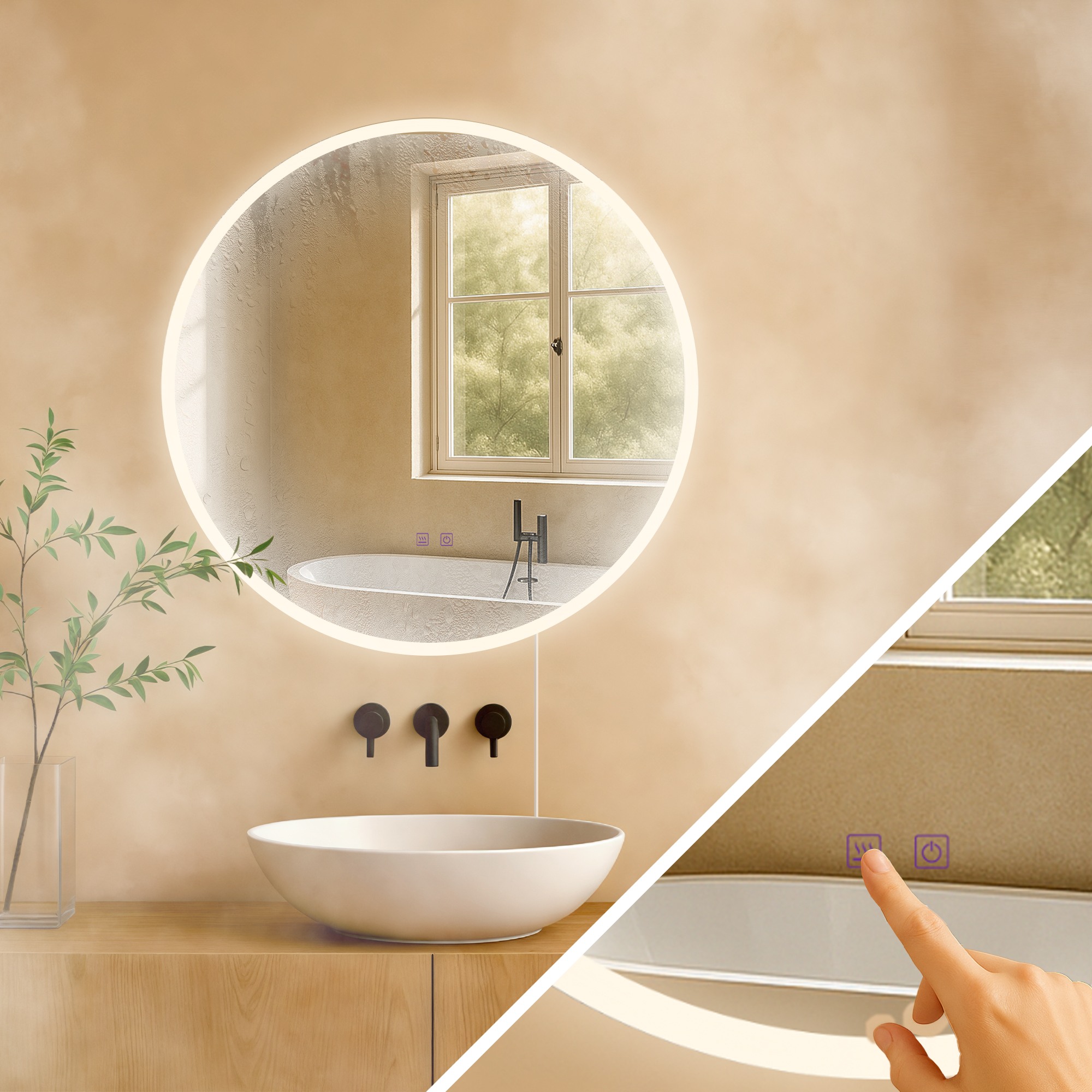 Specchio da bagno Laconia