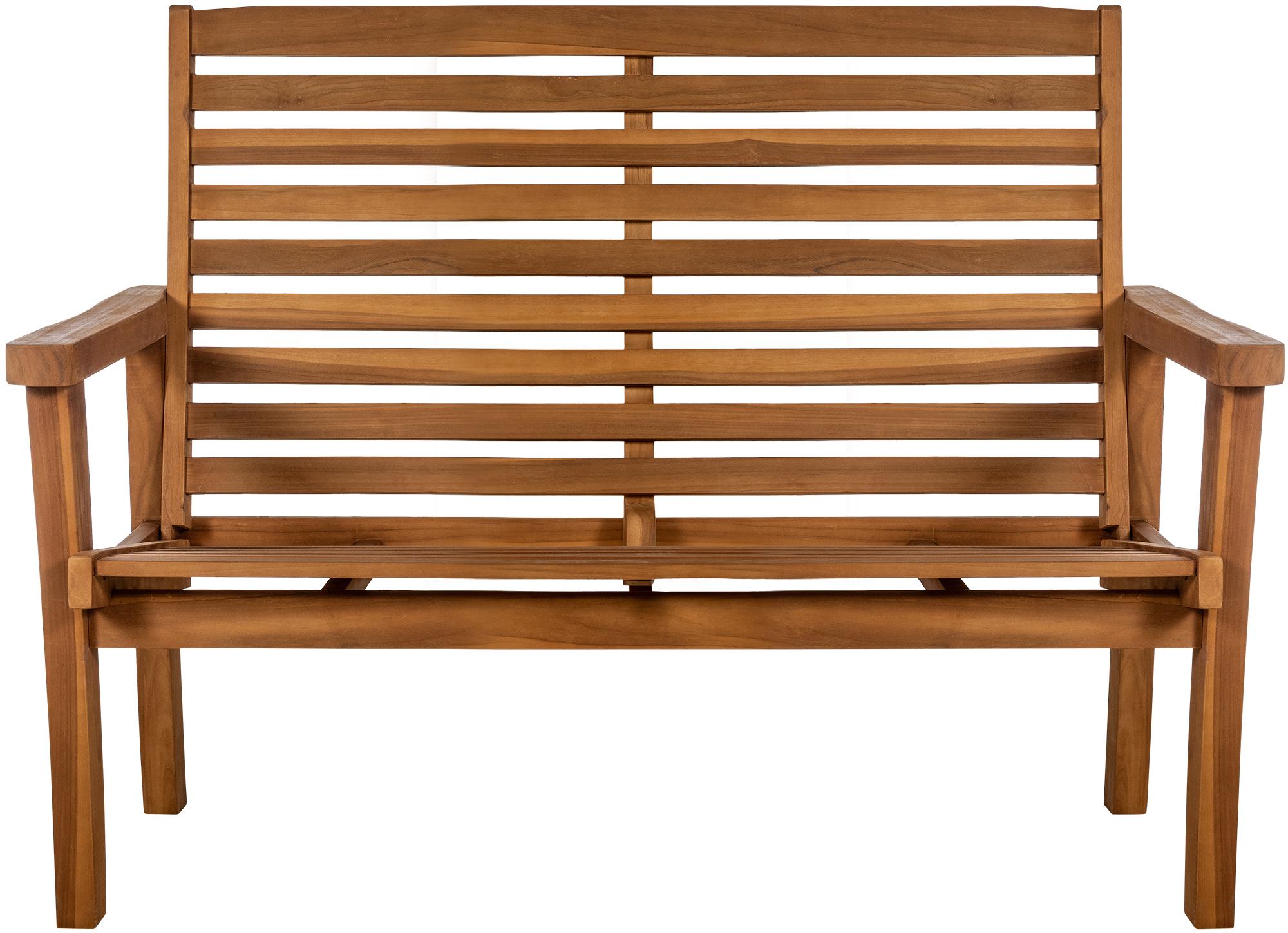 Panca in teak Nicosia con schienale reclinabile