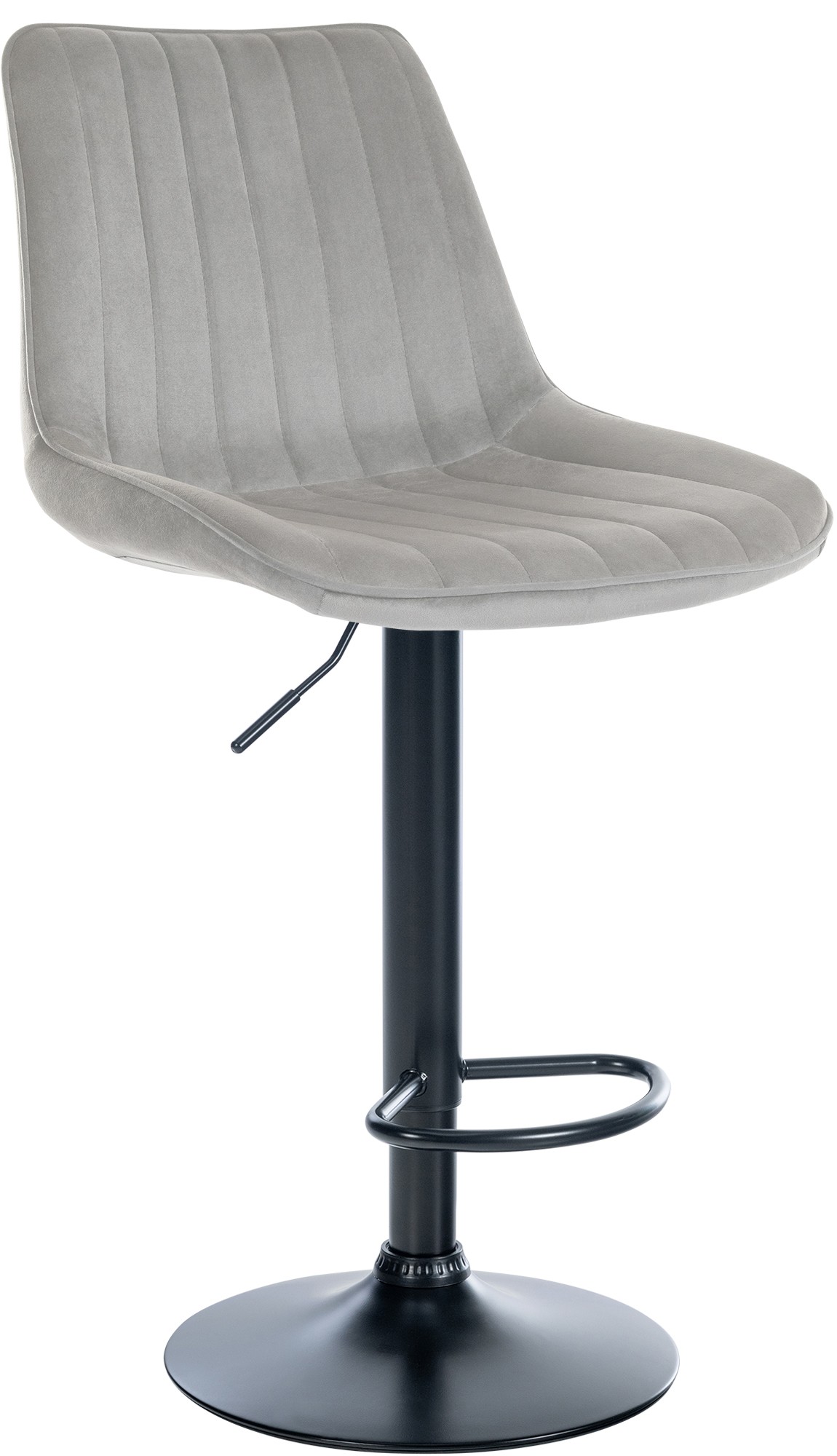 Sgabello da bar Toni velluto elegante, comodo e resistente, ideale per cucina o locale, design moderno per ogni ambiente