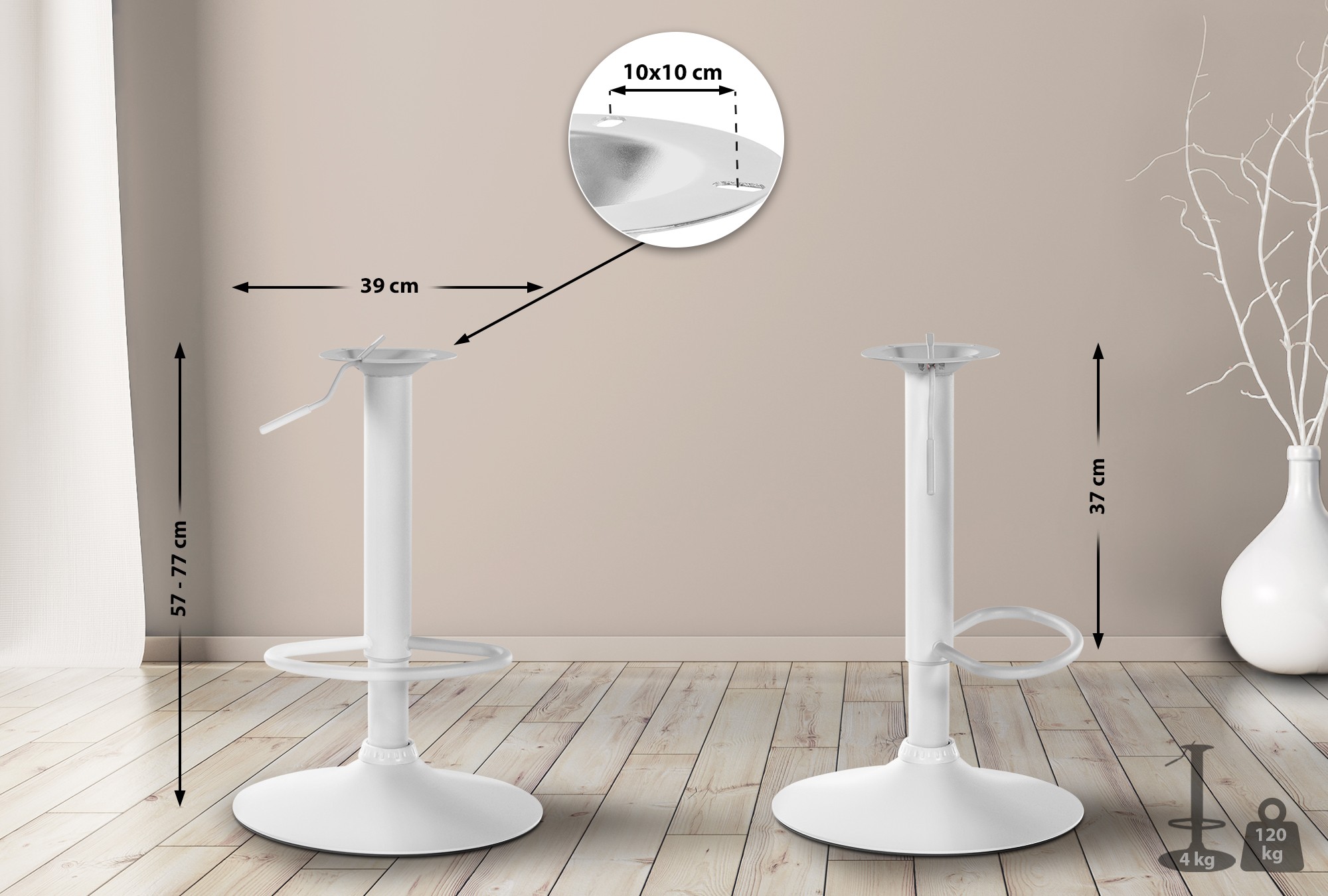 Telaio XL per sgabello da bar