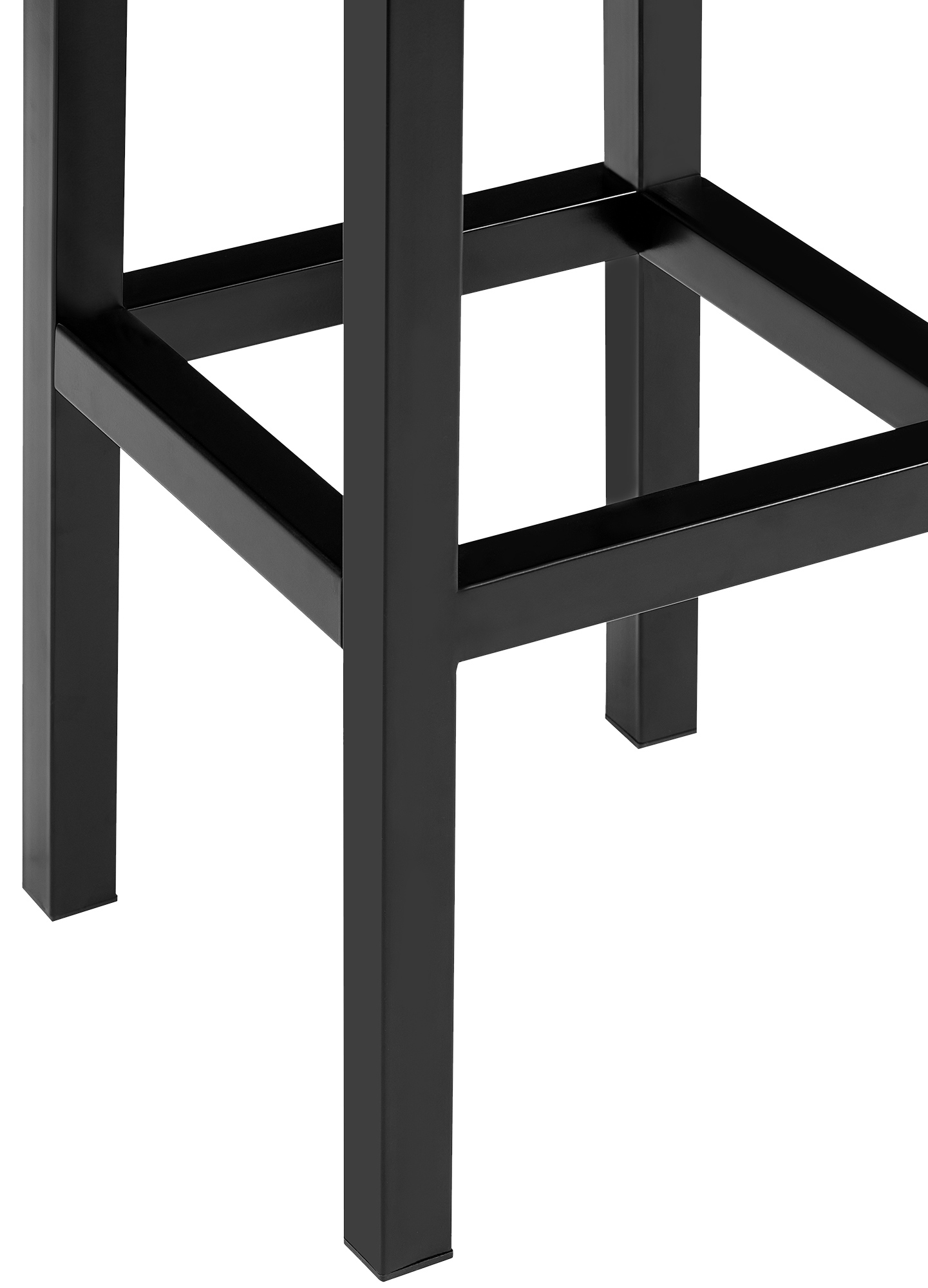 Sgabello Taylor Rivestimento in similpelle Altezza seduta 78 cm Struttura in metallo nero