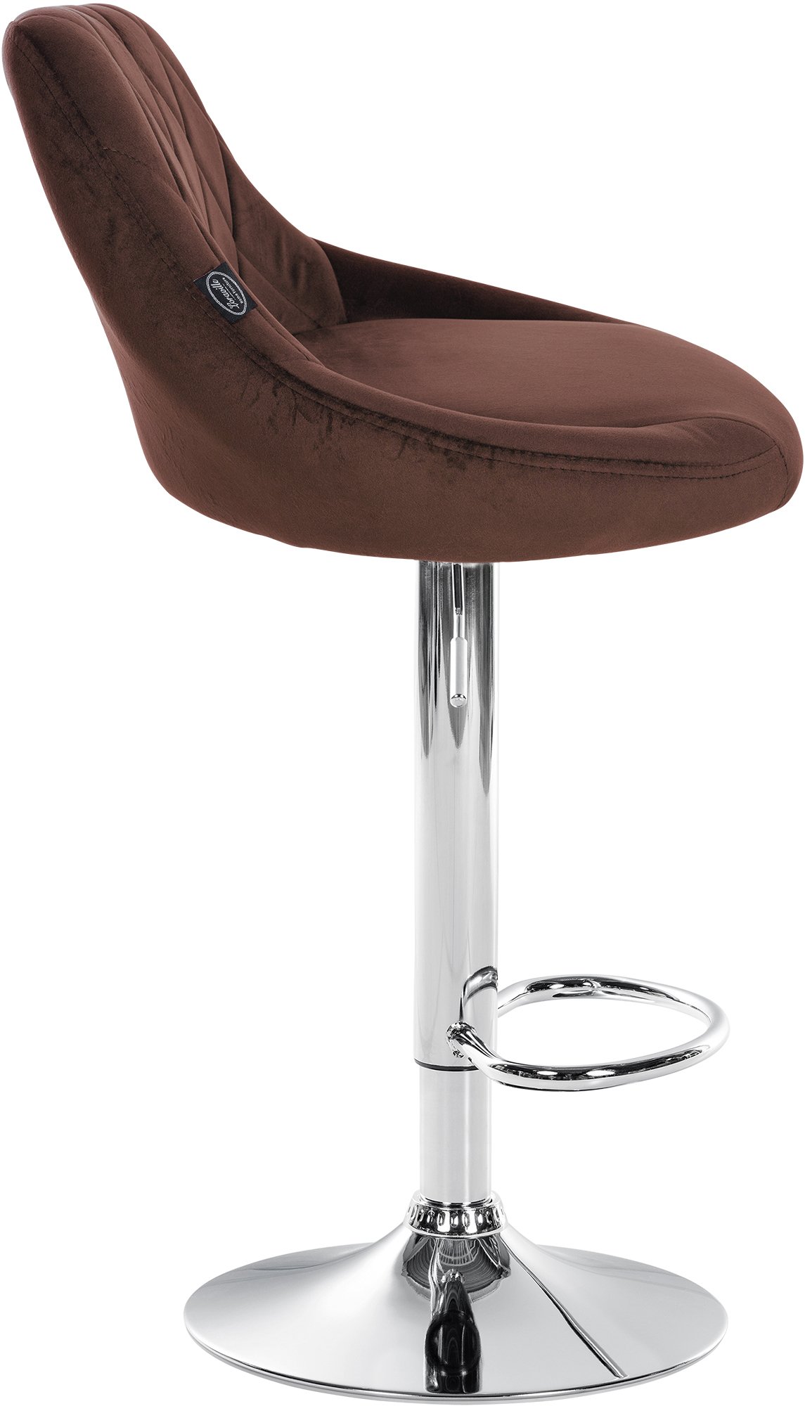 Set di 2 sgabelli da bar Lazio Velvet