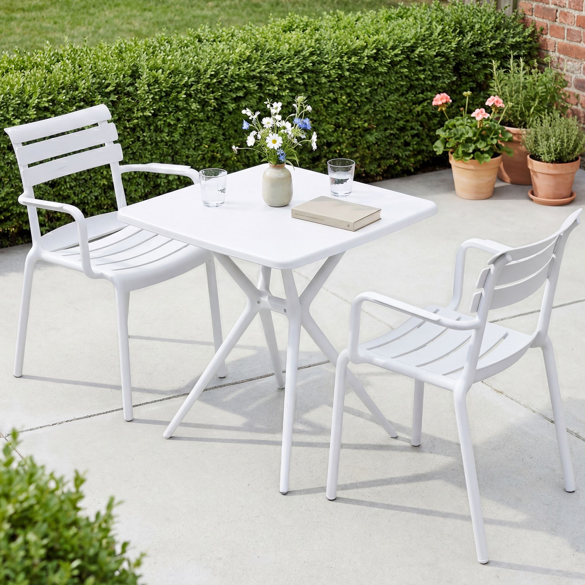 Set Mobili da Giardino Avena con 2 Sedie