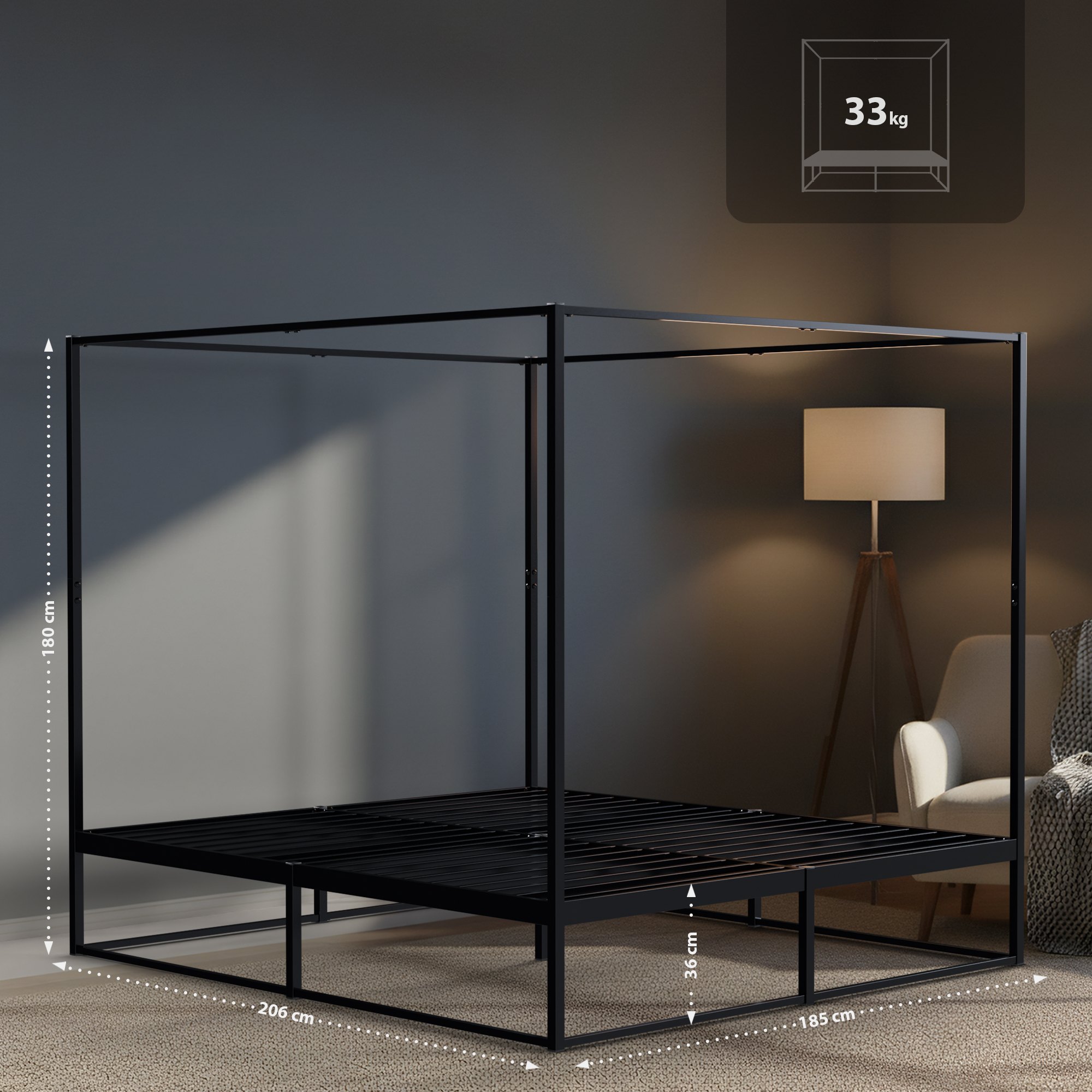 Letto a Baldacchino Batoni