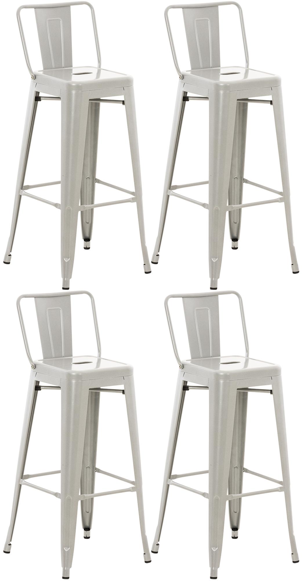Set di 4 sgabelli da bar Mason