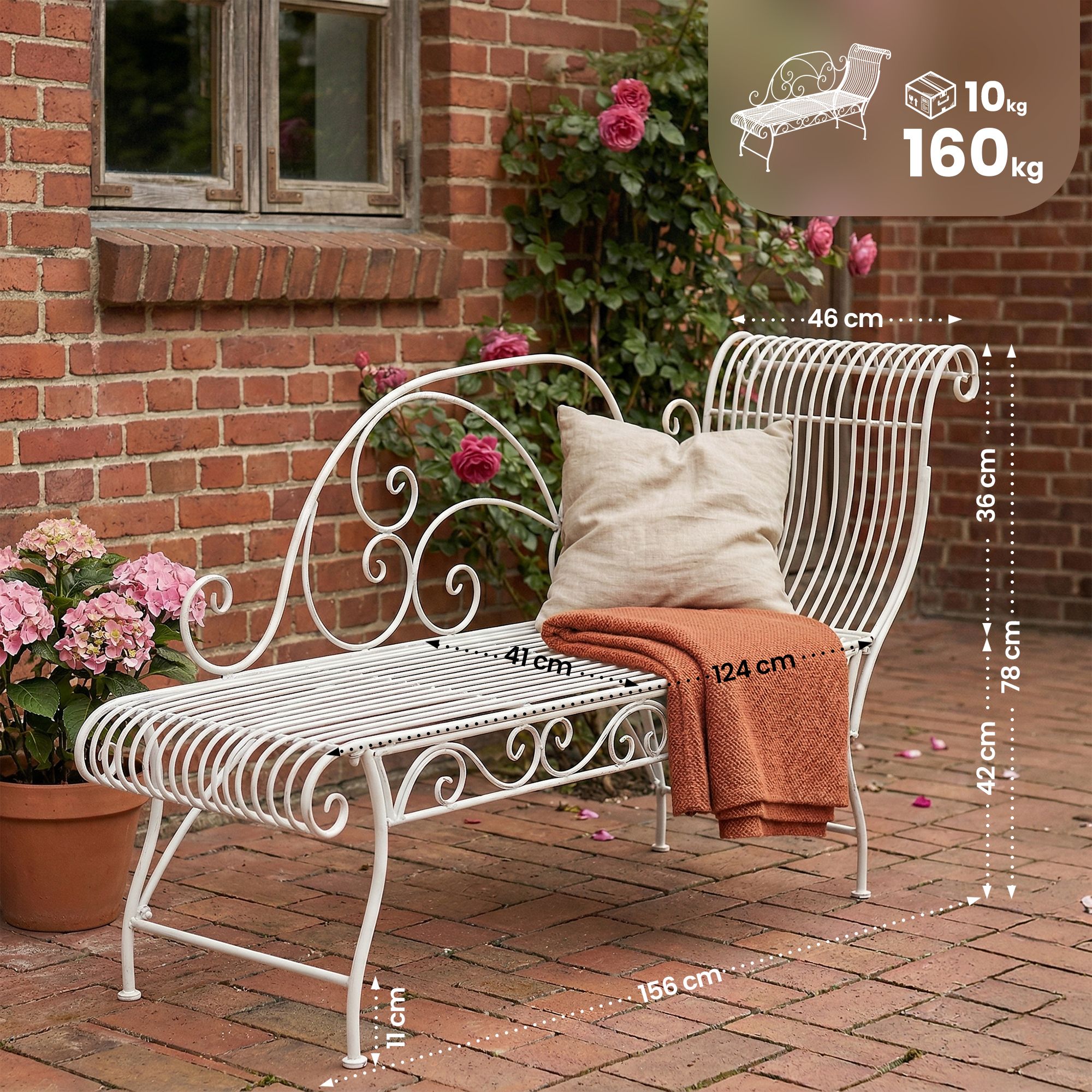 Panca da giardino Karma - design elegante e comfort per il tuo spazio esterno