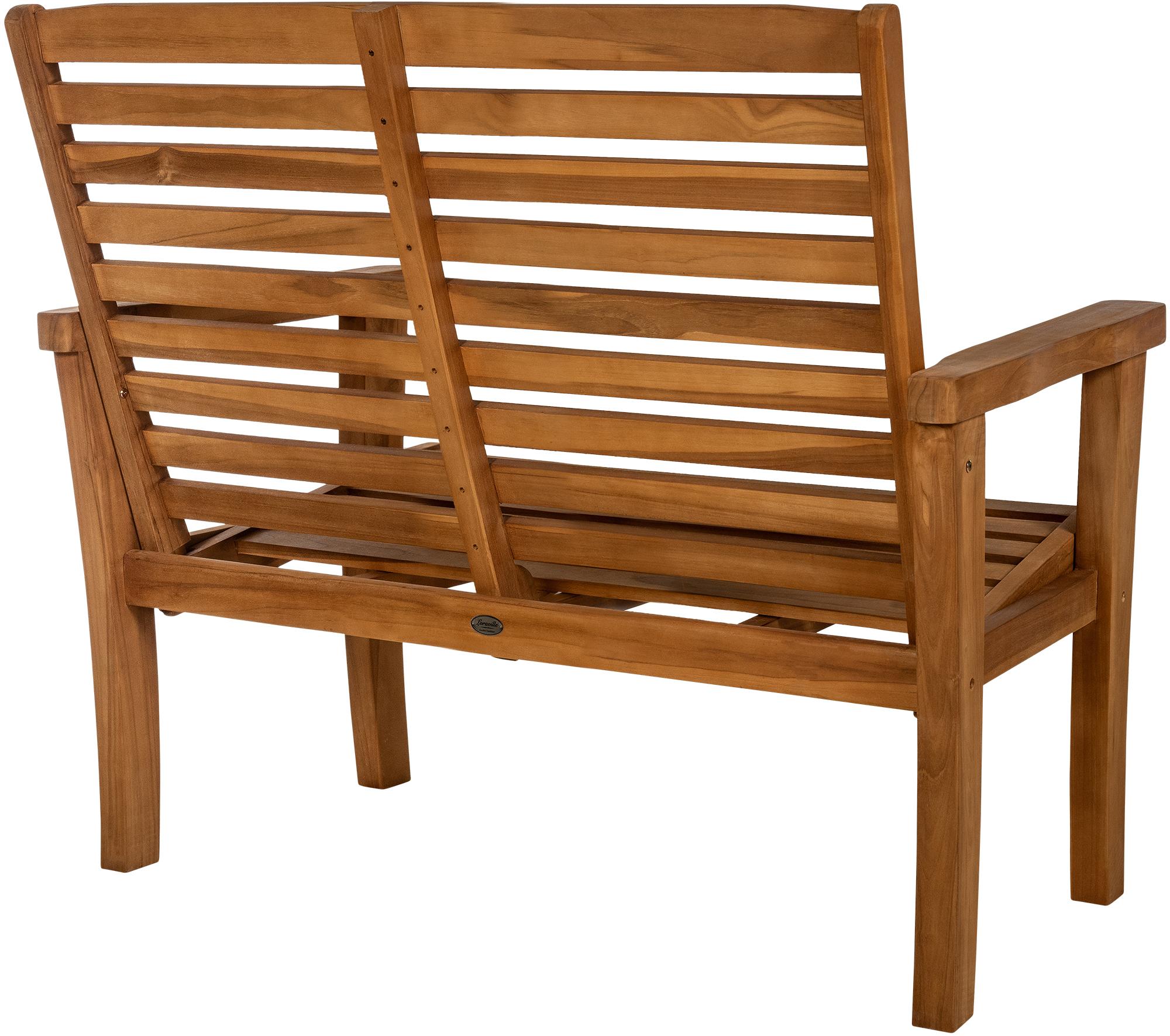 Panca in teak Nicosia con schienale reclinabile