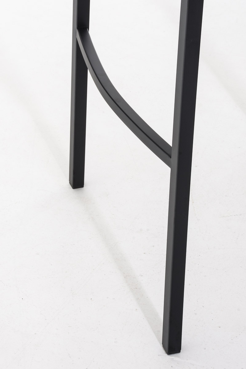 Sgabello da bar Damaso in similpelle con struttura a 4 gambe
