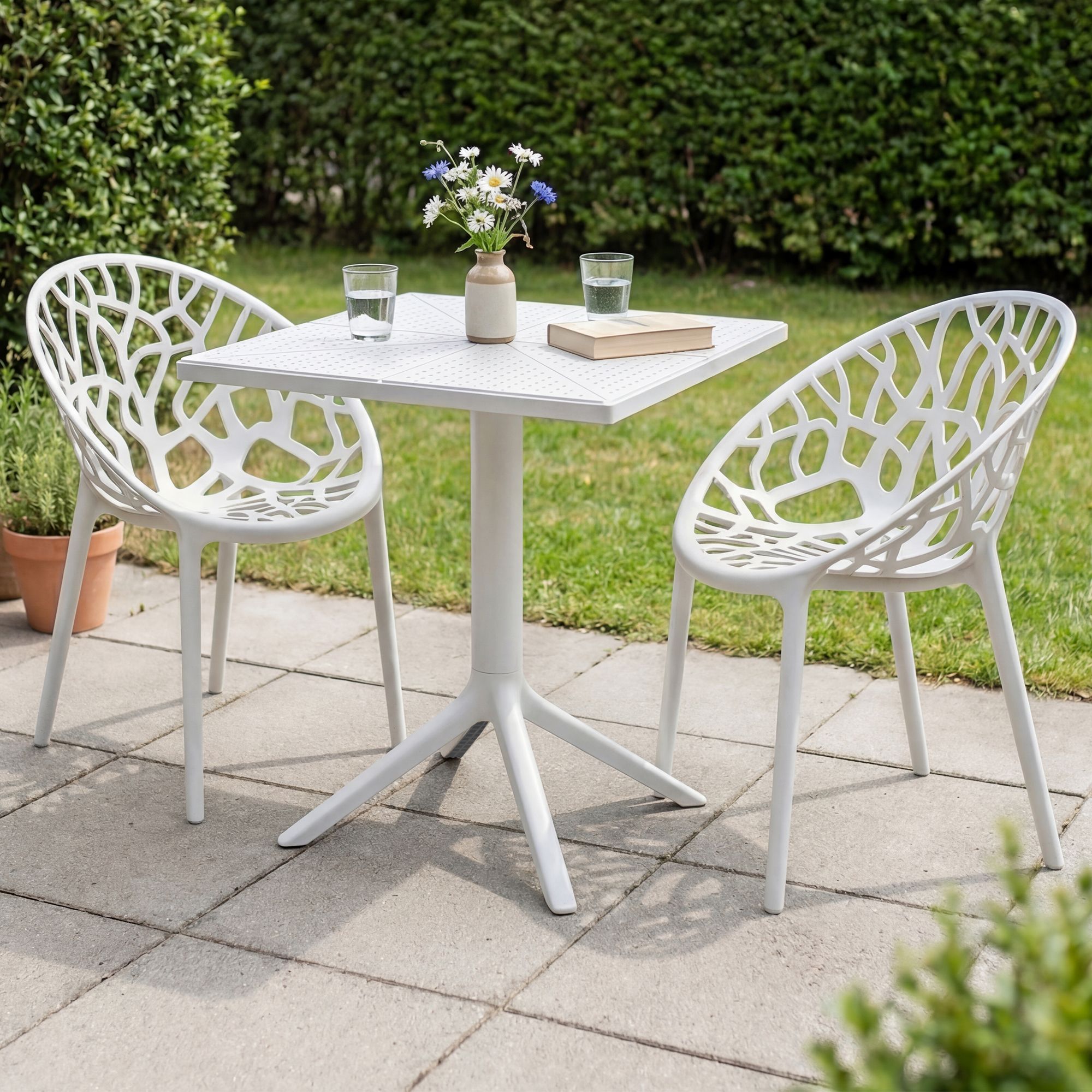 Set da giardino Neriva con 2 sedie
