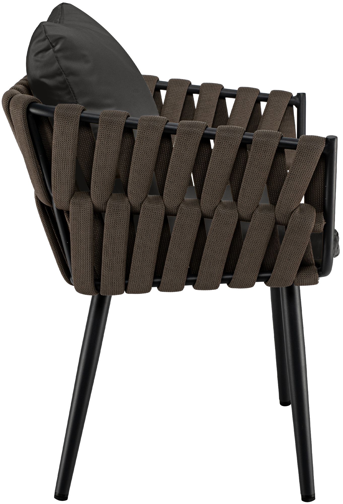 Sedia da giardino Lombardia taupe con cuscino
