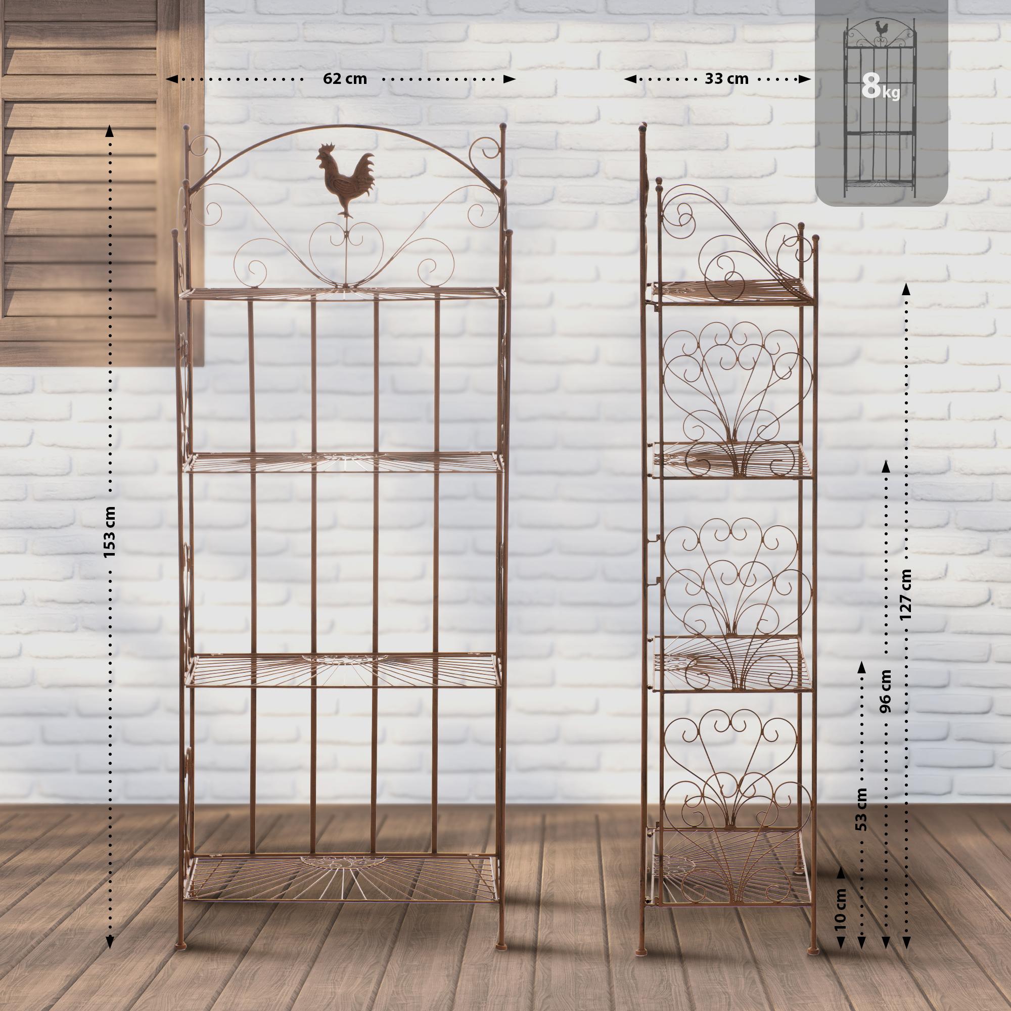 Scaffale da terra Mia in ferro 153 x 62 cm