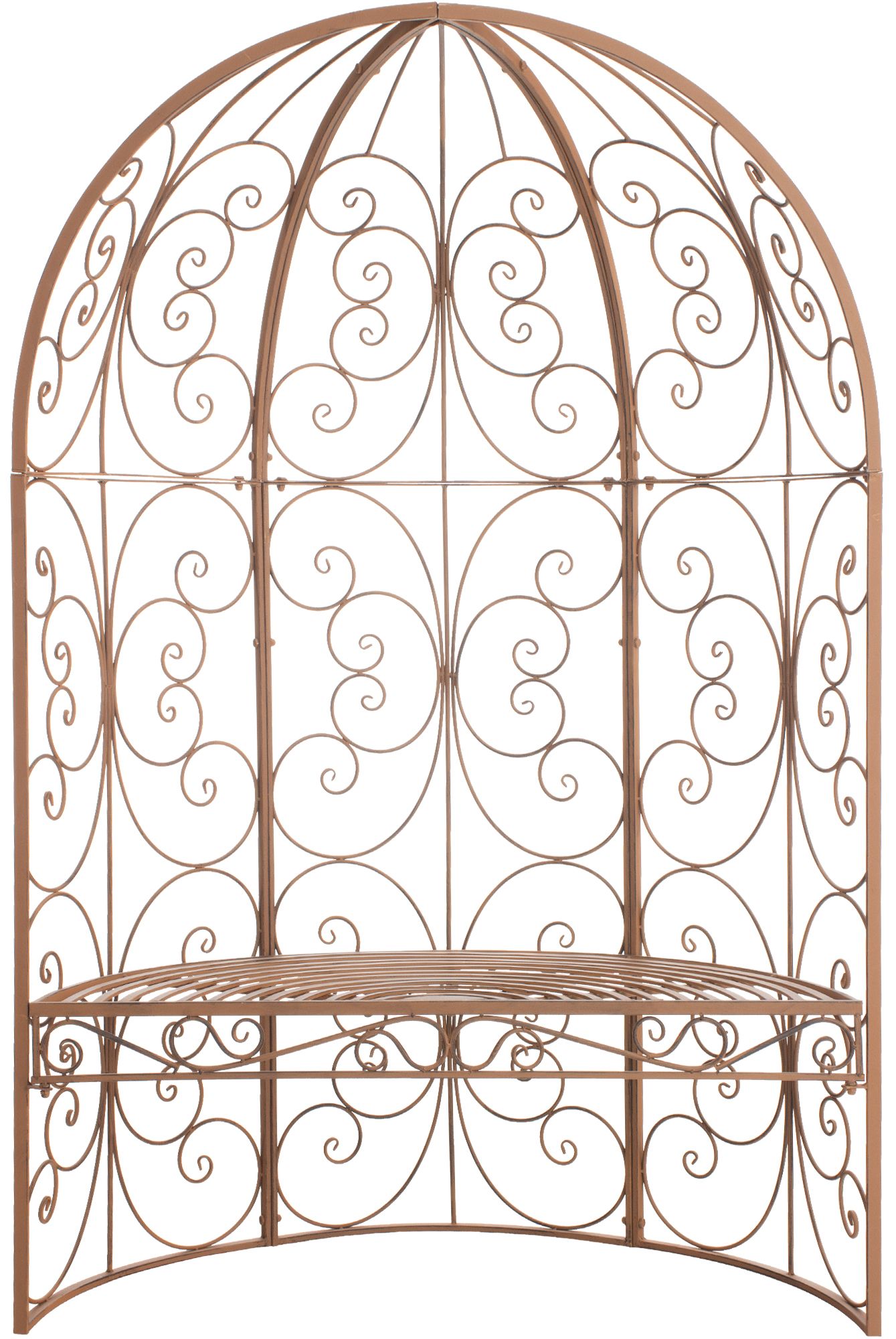 Gazebo semicircolare Rosie con panca