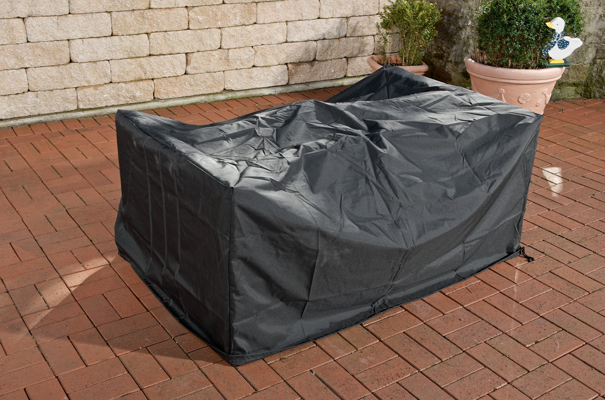 Copertura mobili da giardino 148x83x80 cm divano e poggiapiedi Molde